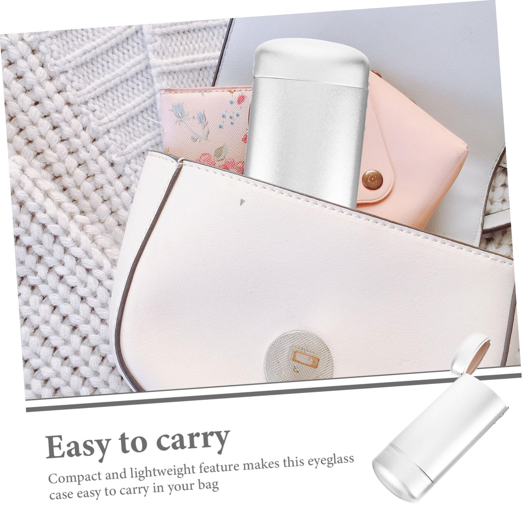 FRCOLOR Custodia Per Occhiali in Alluminio Custodia Rigida Per Occhiali Protettivo Viaggio Organizer Per Custodie Per Occhiali Astuccio Per Occhiali Lega Di Alluminio Silver