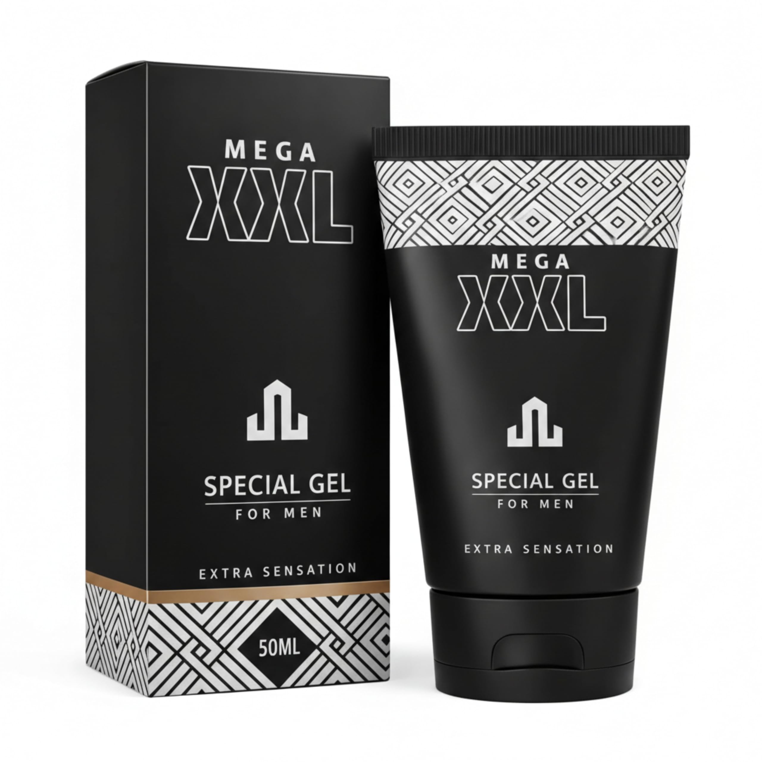 MEGA XXL Penis Gel 50 ml – Massagegel für Männer – Penisvergrößerung & Penis Verlängerung Routine – für mehr Umfang & ein größeres Gefühl – tägliche Anwendung
