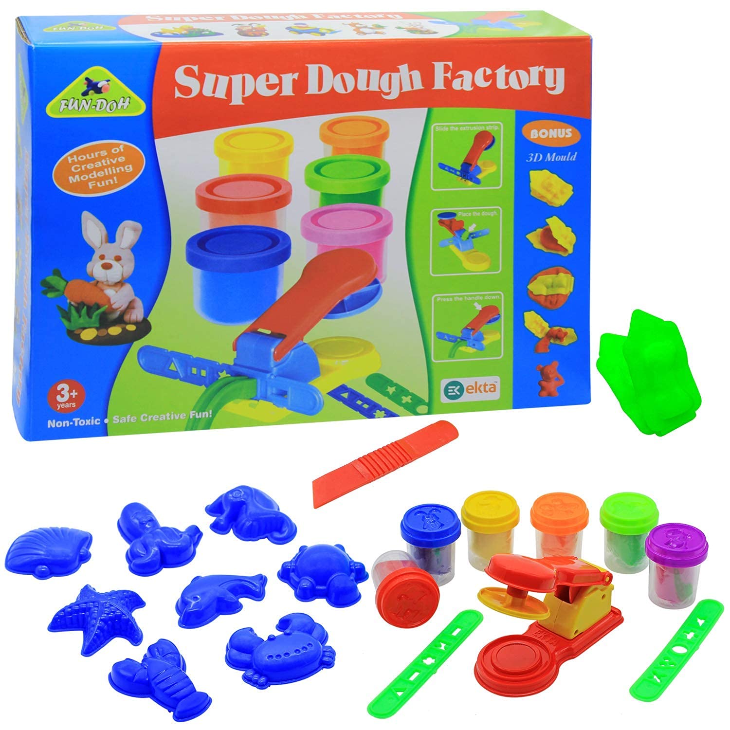 See full amazon price history chart for Ekta Ekta Fun-Doh Super Dough Factory Kids Playing Modelling Clay Set - Multicolor Ekta Ekta Fun-Doh Super Dough Factory Kids Playing Modelling Clay Set - Multicolor (B00MBI29XA) Amazon Price History, Amazon Price Tracker