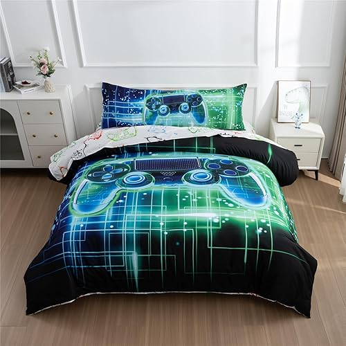 Vista 25 de Meeting Story Funda de almohada corporal de videojuegos con cierre de sobre para niños, niños y adultos (negro)