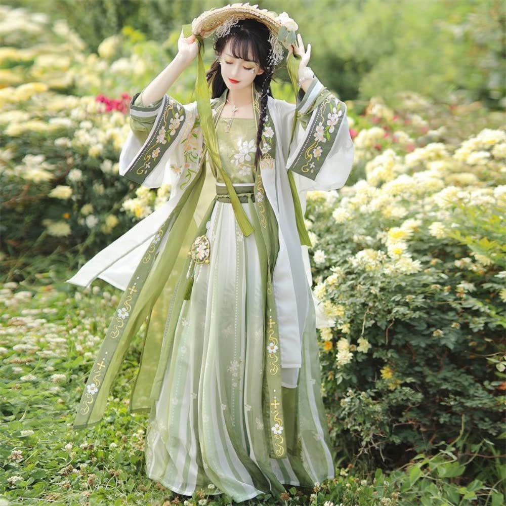 Chińska sukienka Hanfu, Hanfu kobiety starożytny chiński tradycyjny zestaw Hanfu damski kostium cosplay