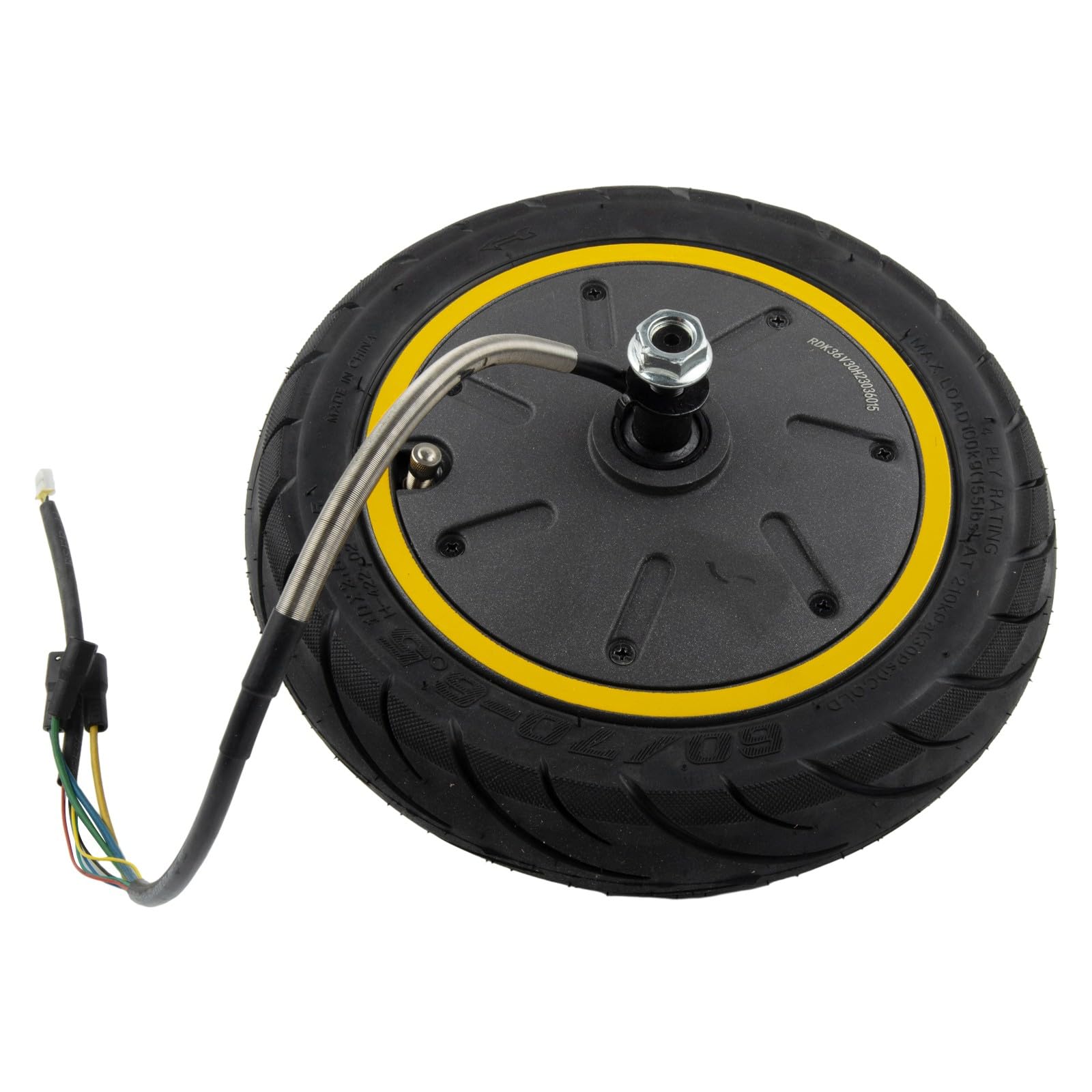 Lecreatekit Roue de moteur arrière 36 V 350 W pour Segway pour ninebot MAX - Moteur de rechange en caoutchouc et métal haute résistance