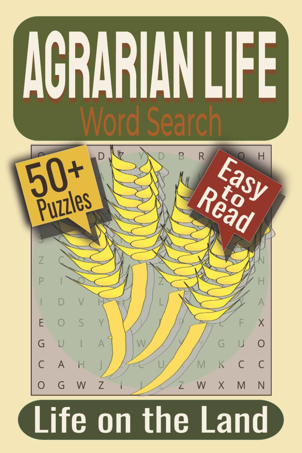 Agrarian Life Word Search Puzzle Book: Puzzles featuring Farming Traditions, Rural Life, Agricultural Tools