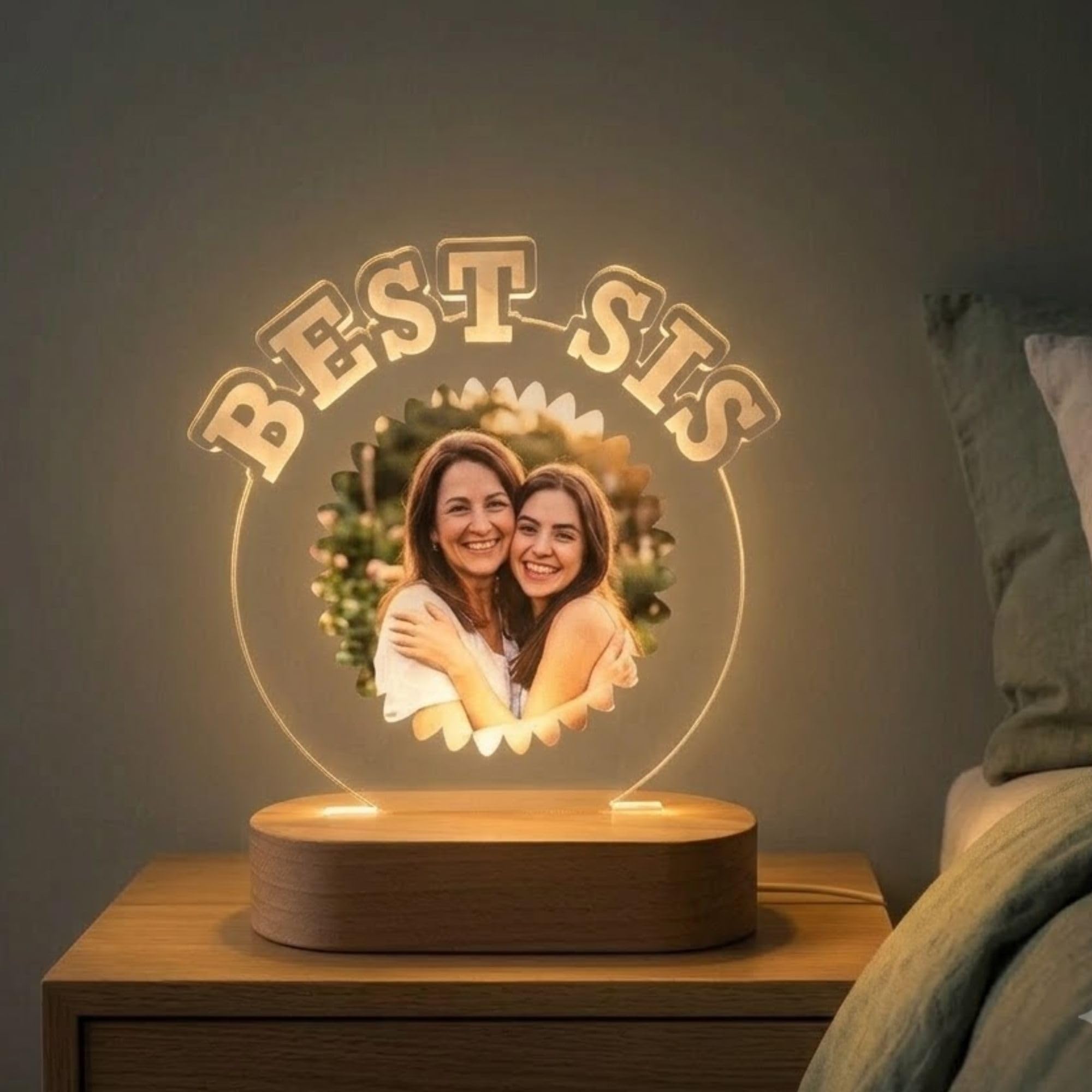 Personalized Raksha Bandhan Lamp - Custom Name Gift -10