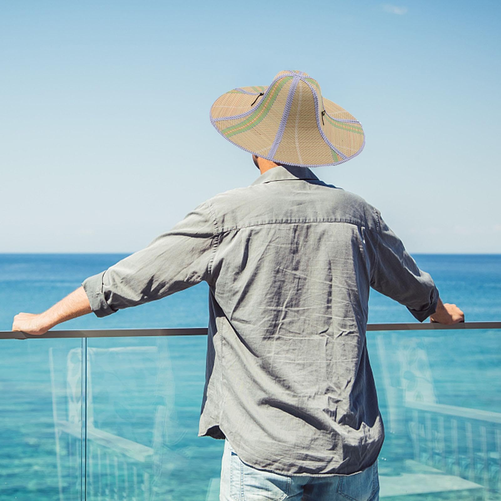 Cappello da sole a tesa larga - Berretto da spiaggia pieghevole in paglia, Fedora Panama estivo ripiegabile | Cappelli da viaggio flosci all'uncinetto arrotolati per escursioni, , avventure all'a