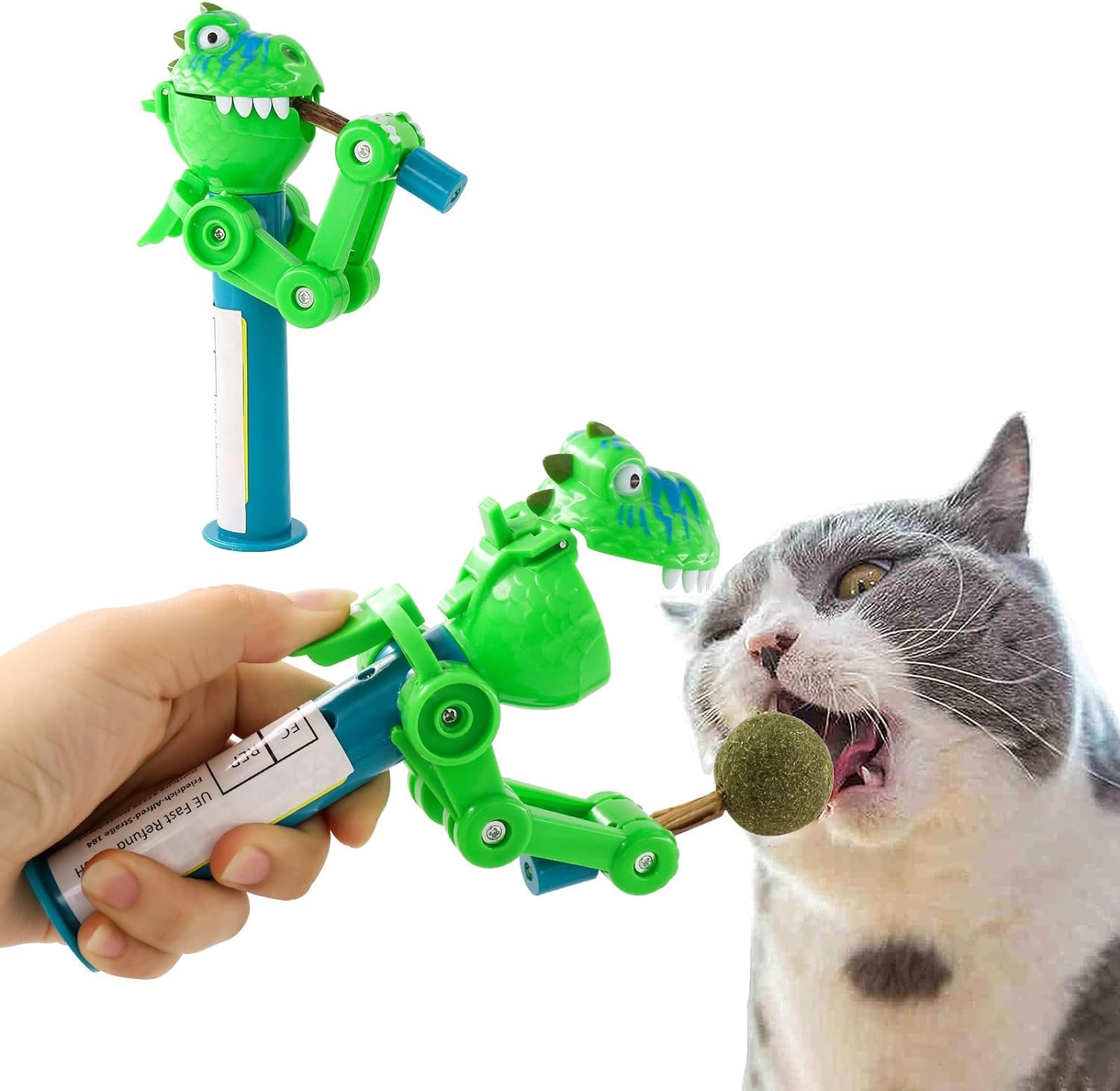 PAWCHIE Bola de Hierba Gatera, Juguetes para Gatos Interactivo Naturales, Pelota de Catnip Comestible