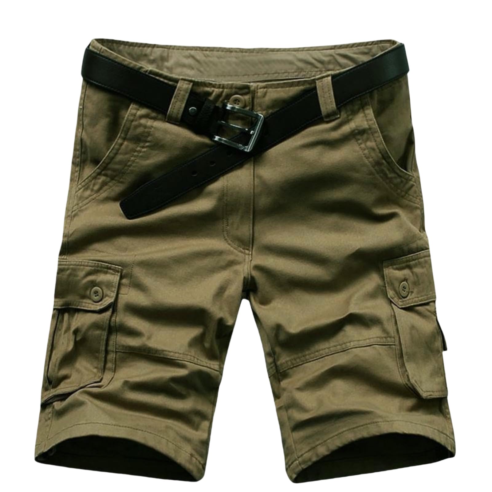 Short d'été pour homme short cargo décontracté multipoches bermuda 5 points - 8