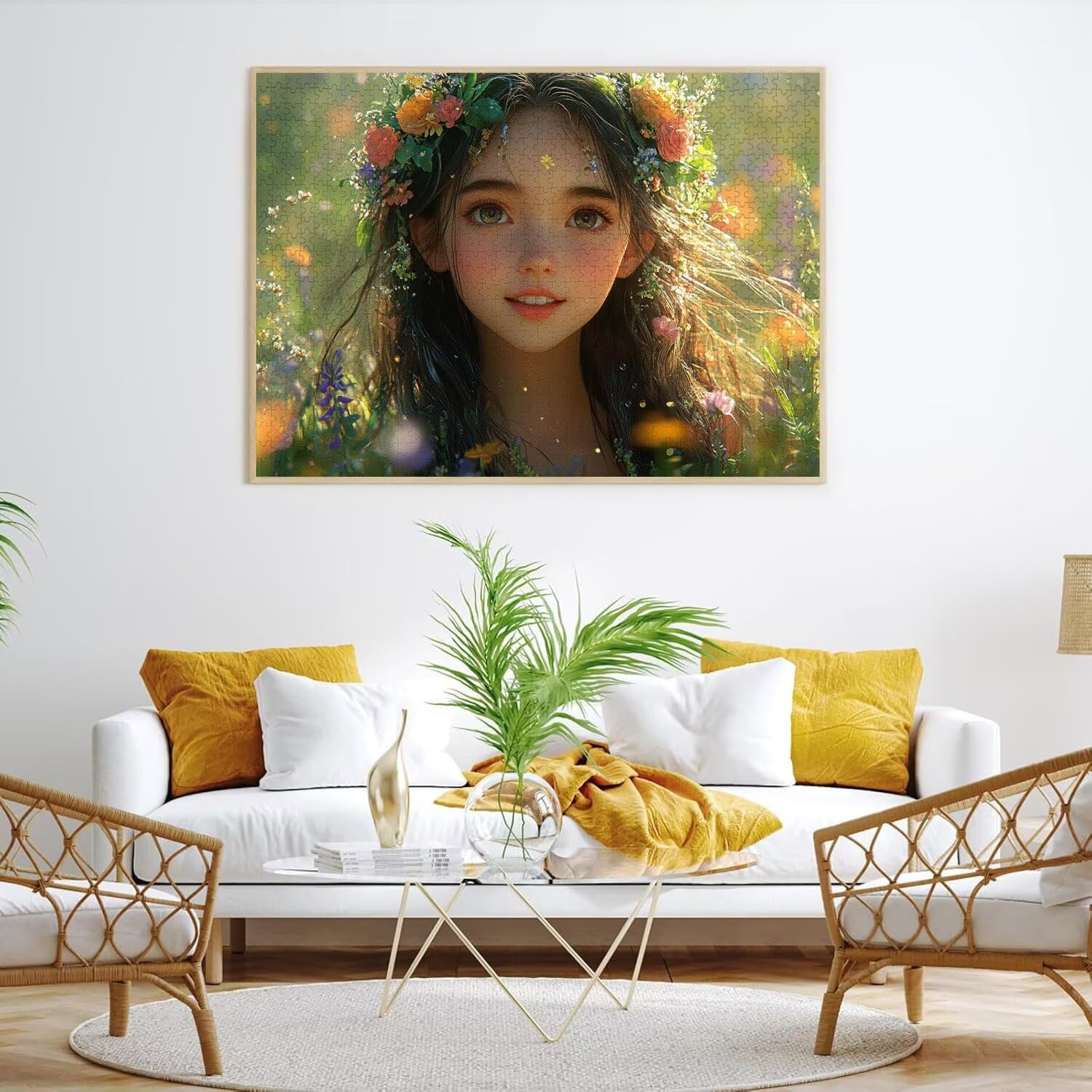 5000 sztuk puzzli dla dorosłych, gry rodzinne, wiosenna dziewczyna, n-56