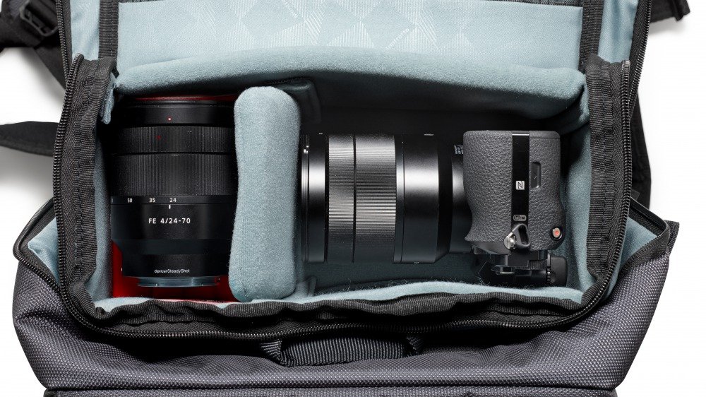 Manfrotto MB MN-BP-MV-50 Manhattan Mover-50 Zaino Fotografico, con Attacco Treppiede, Scomparto Fotocamera Rimovibile, per DSLR e Mirrorless con Obiettivo Medio/Lungo, Tessuto Rivestito