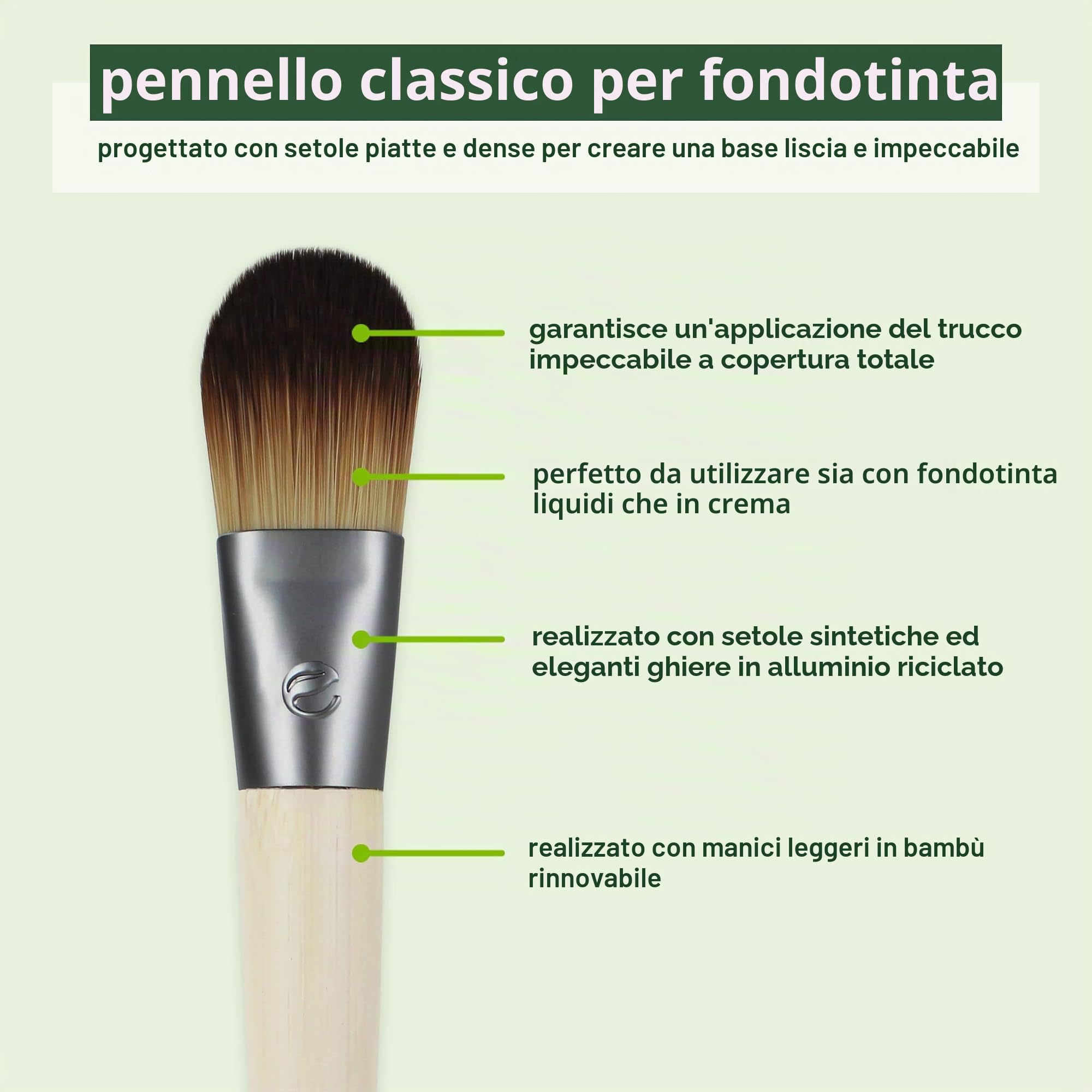 EcoTools, pennello per fondotinta in bambù