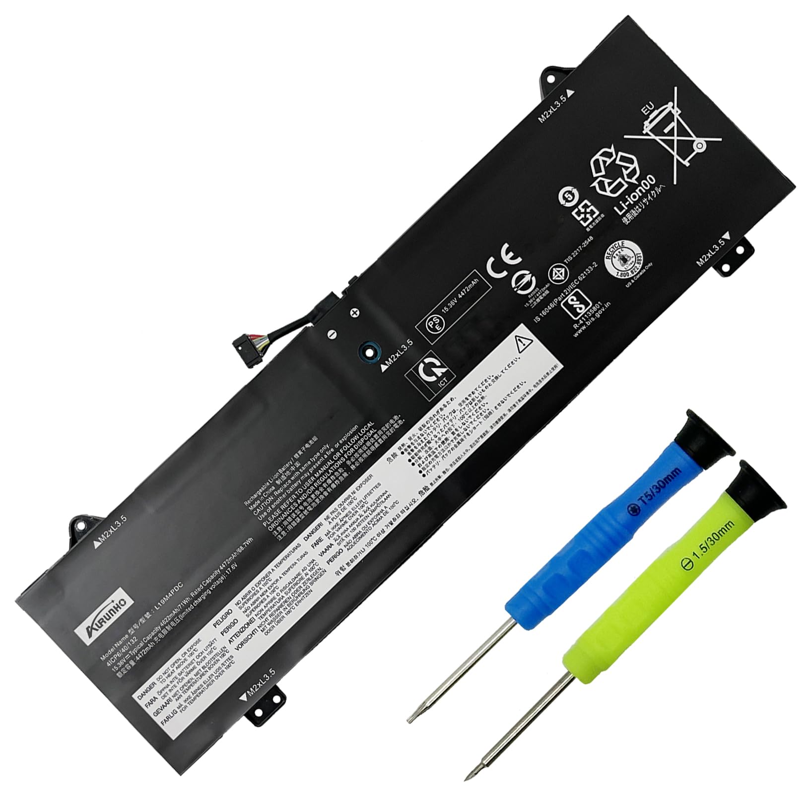Amazon.com: AURUNHO L19M4PDC 71Wh Laptop Battery Replacement for
