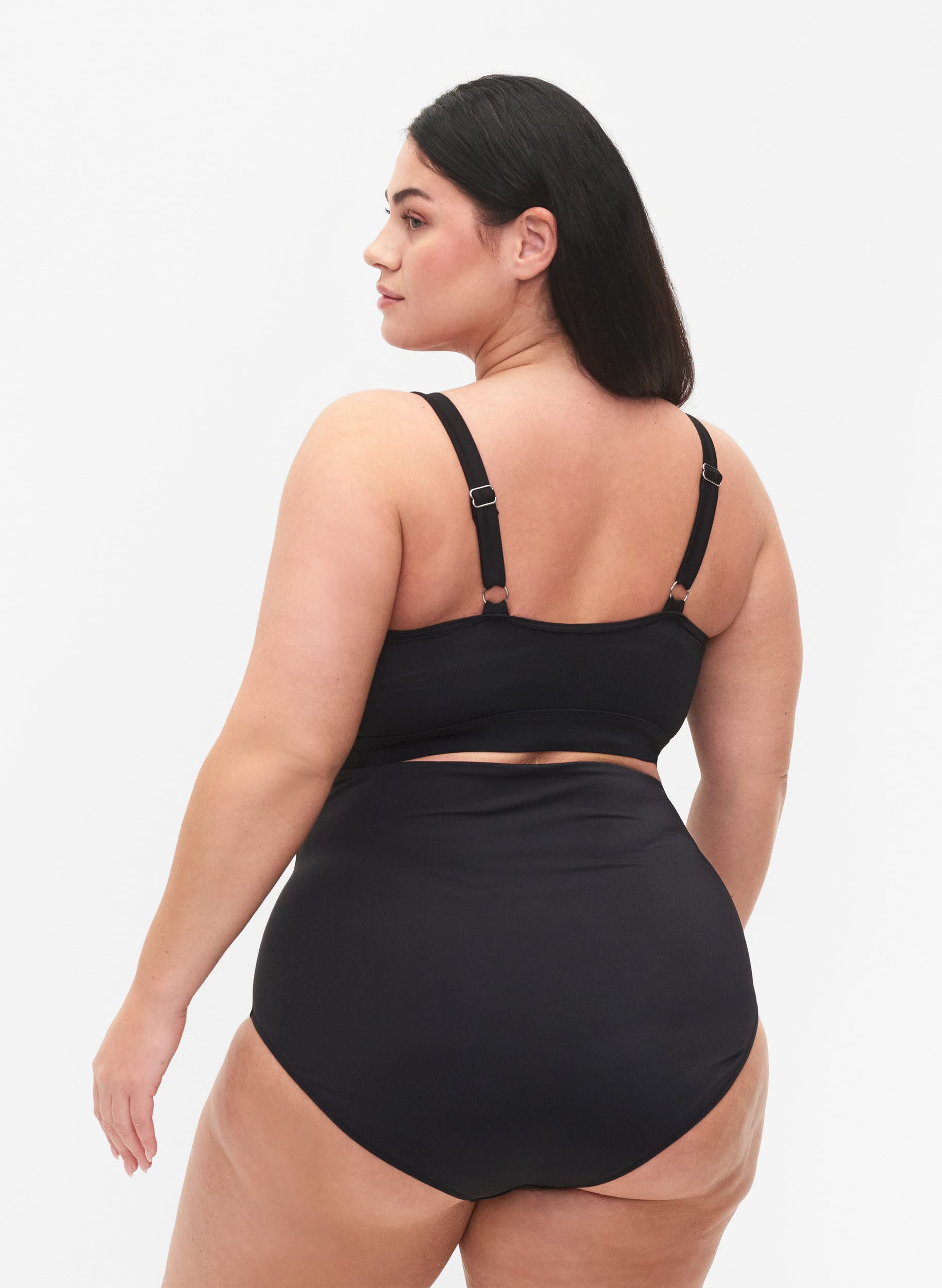 Zizzi Swim by Damen Große Größen Bikini Unterteil Hochtailliert Gr
