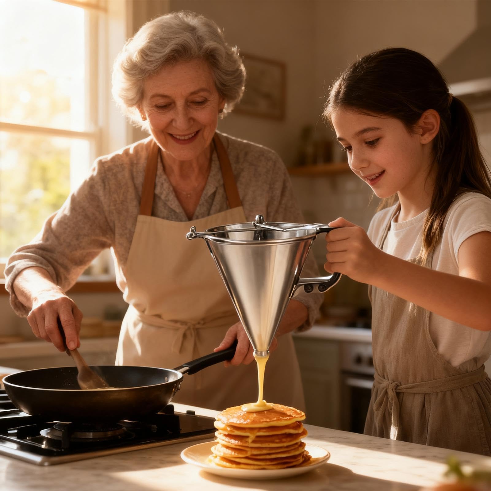 Imbuto Per Pasticceria A Pistone - 1800ml Acciaio Inossidabile Colata, Bocchettoni Per, Torte E Dolci | Per Pancake, Cioccolato, Cucina, Ristorante, Sala Da Pranzo