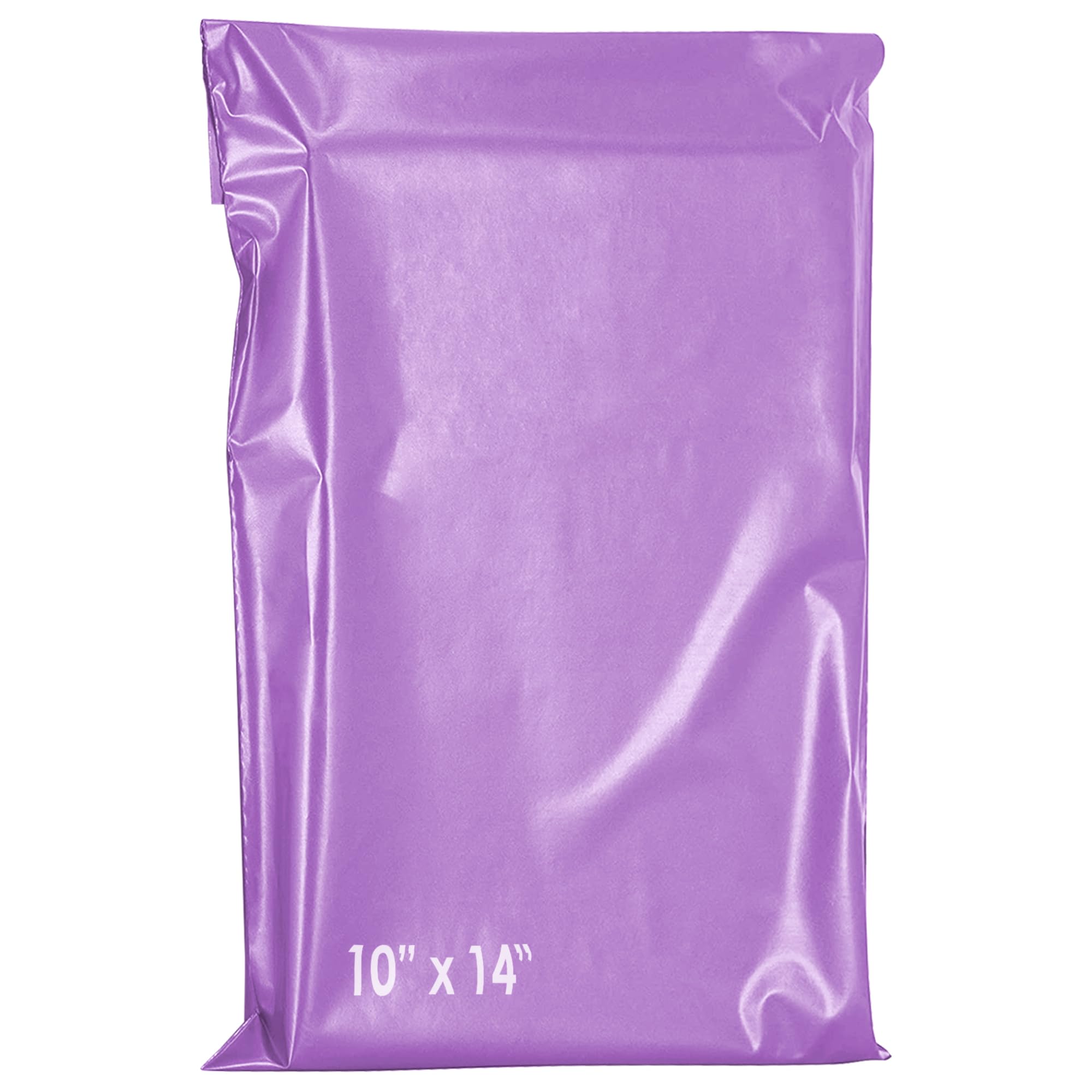 60 Mailing Postal Self-Seal Closure Plastic Bags - 10 x 14 Inch Envelopes for Posting Clothes, Postal, Packaging, Shipping Bags - Tempered Proof, Secure Medium Postage Bags Purple