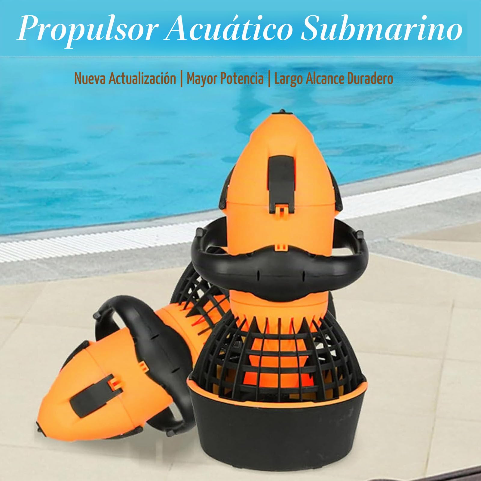 500w Diving Swimming Boosters Electric Underwater Sea Scooter con batería Recargable para Piscina Subacuática al Aire Libre Deportes de Aventura