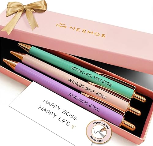 Miniatura 26 de MESMOS Juego de 3 bolígrafos elegantes, regalos de jefe de coordinador del caos para mujeres, gerente de oficina, regalos de liderazgo y