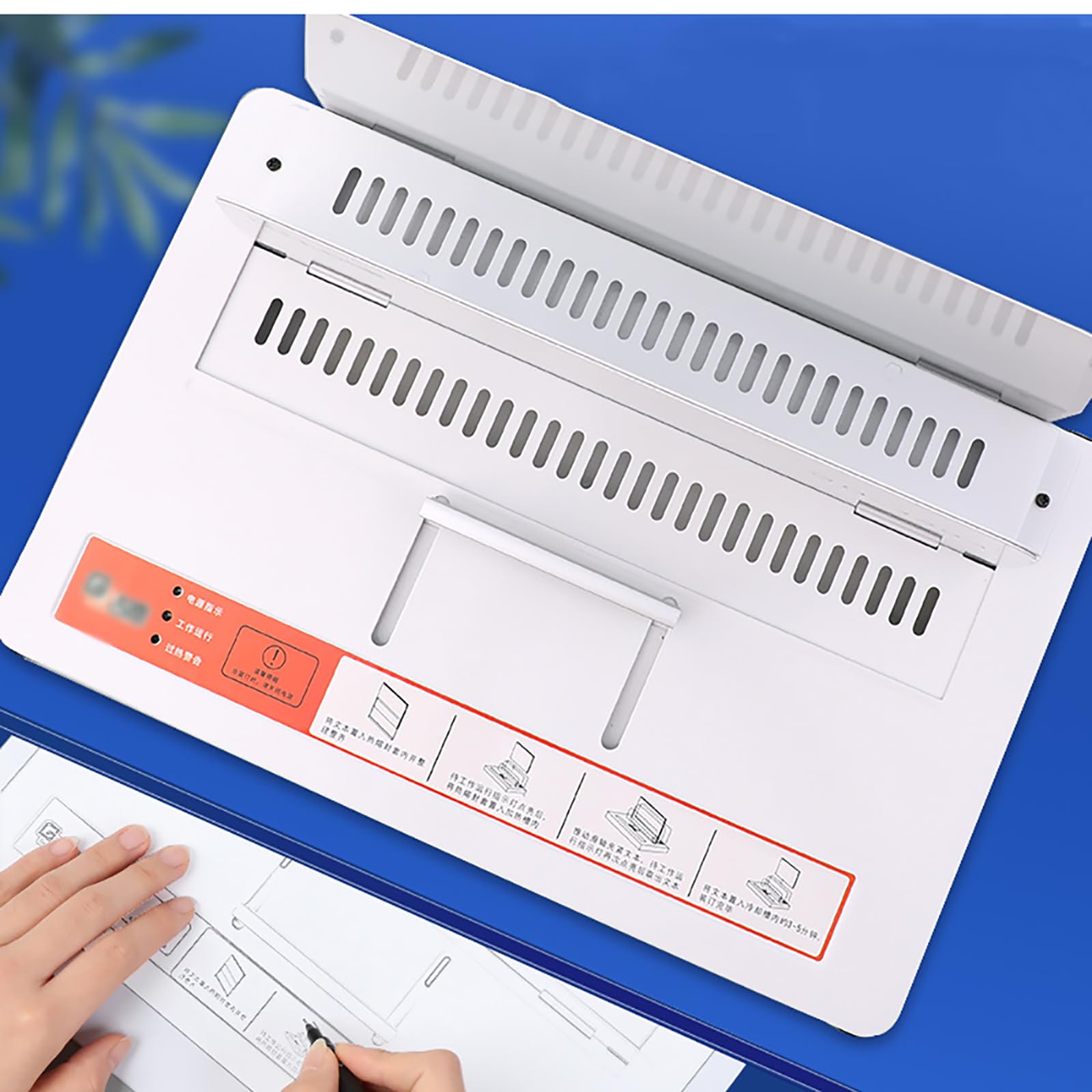 Macchina legatrice termica elettrica con spessore regolabile, capacità elevata per la rilegatura di documenti e rapporti professionali