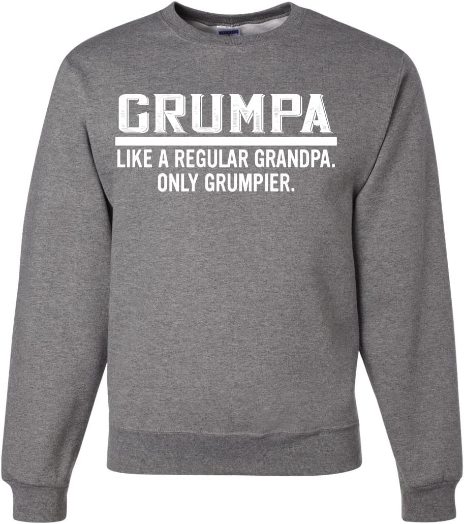 Wild Bobby Grumpa Like A Regular Grandpa Only Grumpier Funny Gift Father's Day Unisex Crewneck Graphic Sweatshirt