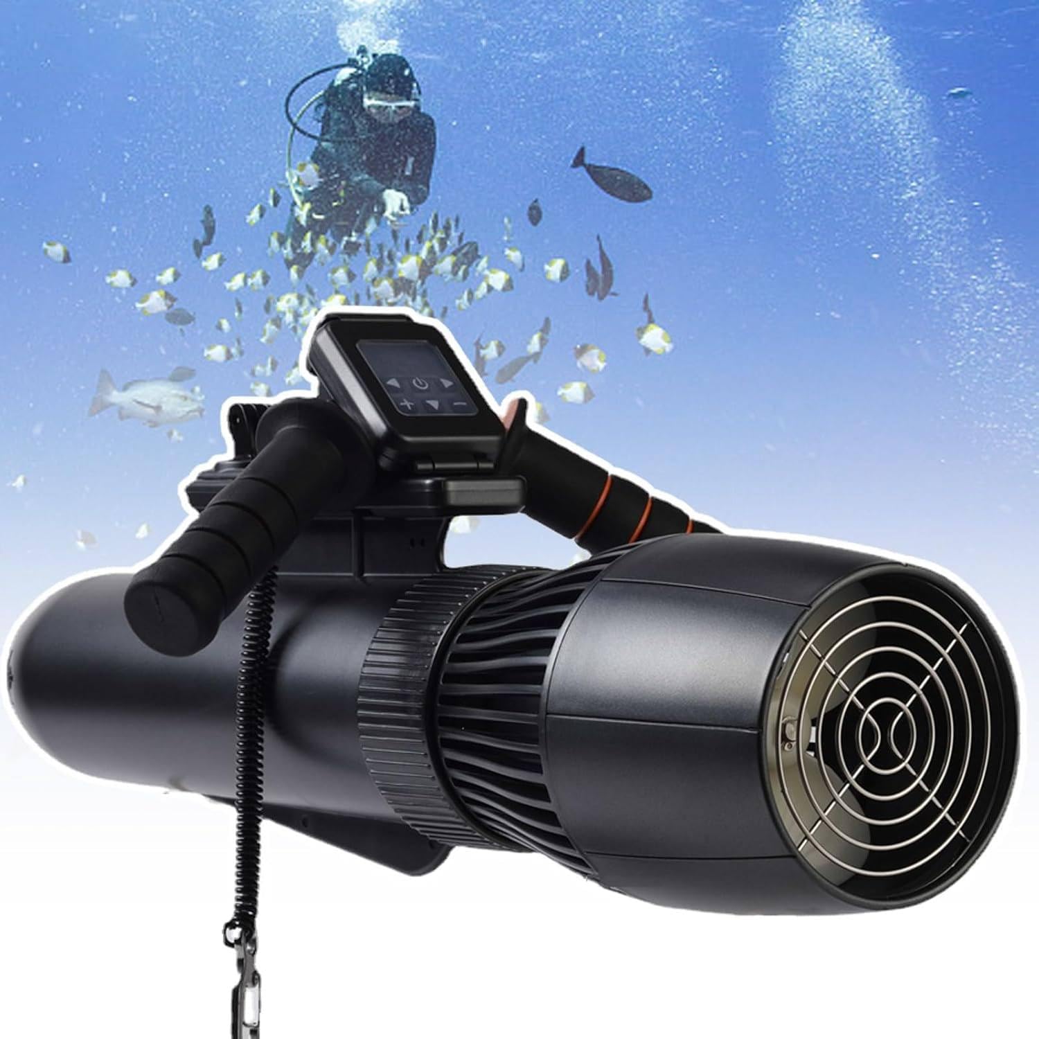 WYBYYDS Underwater Propeller Scooter, Diving Swimming Boosters with 10 AH Battery, 500 W Electric Sea Scooter for Water Sports Swimming Pool, Diving, Snorkeling 16000mah