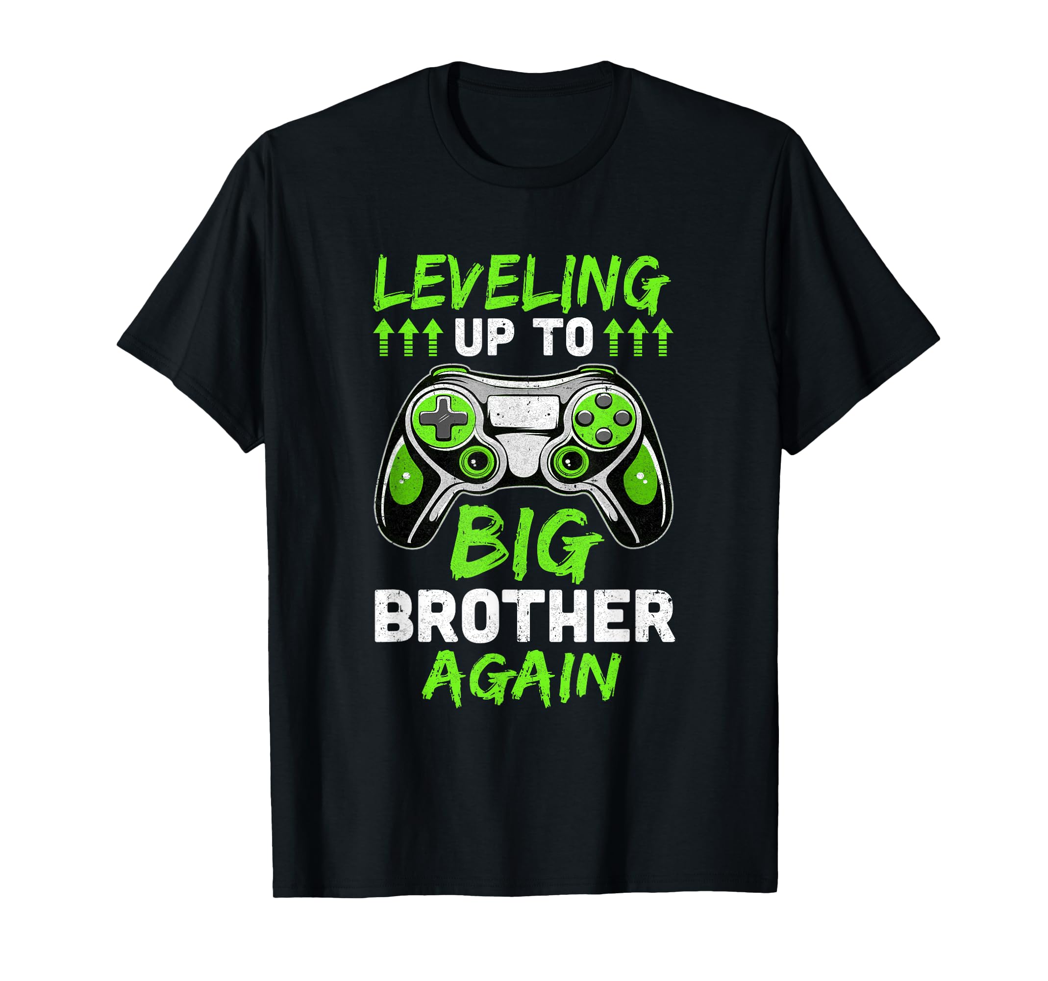 Funny Leveling Up To Big Brother Again Big Bro Gaming T-Shirt