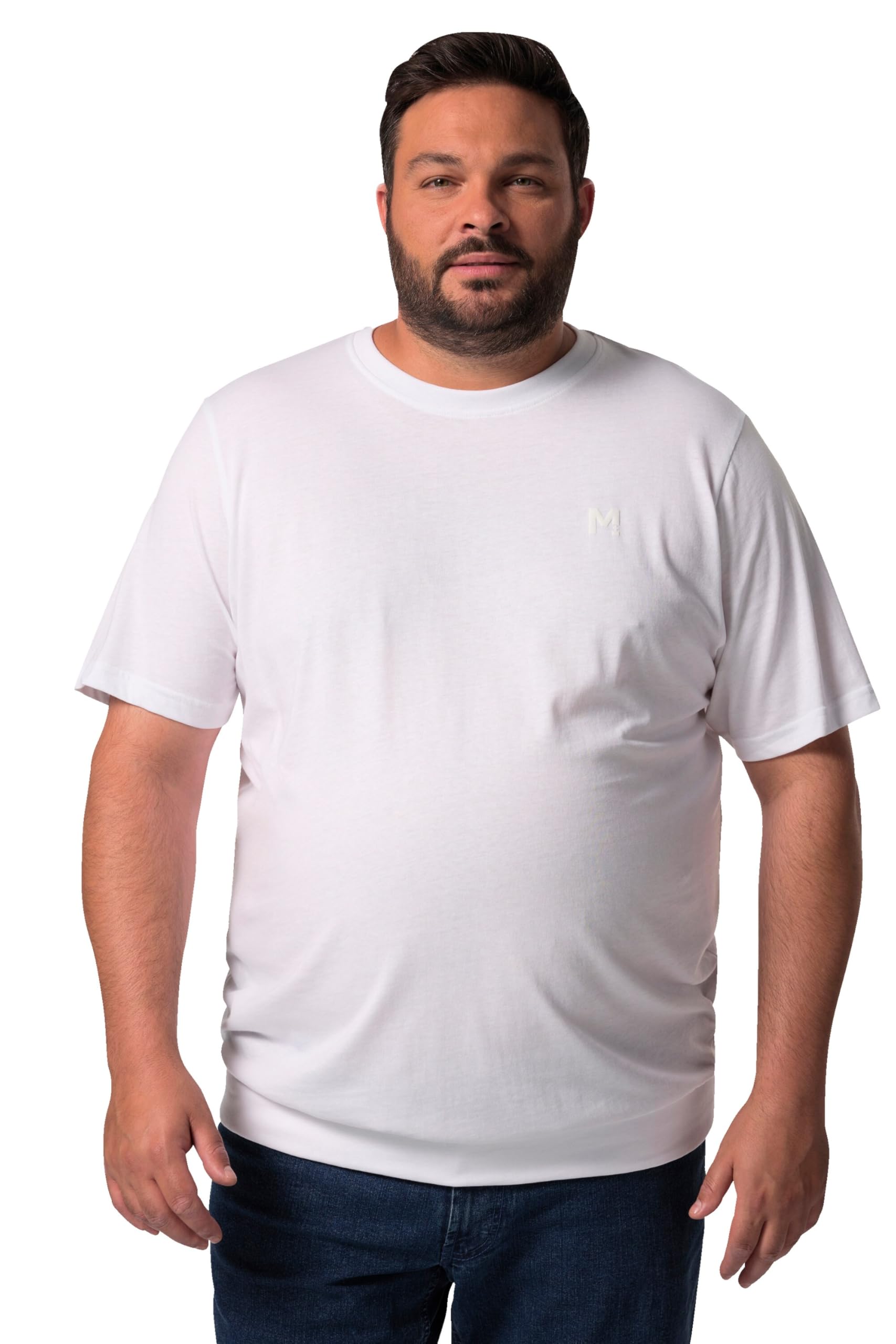 Men Plus Herren große Größen Übergrößen Menswear L-8XL T-Shirt, Bauchfit, Basic, Halbarm 836308