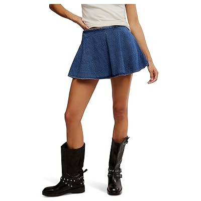 Free People We The Free Paradise Found Denim Skort Women