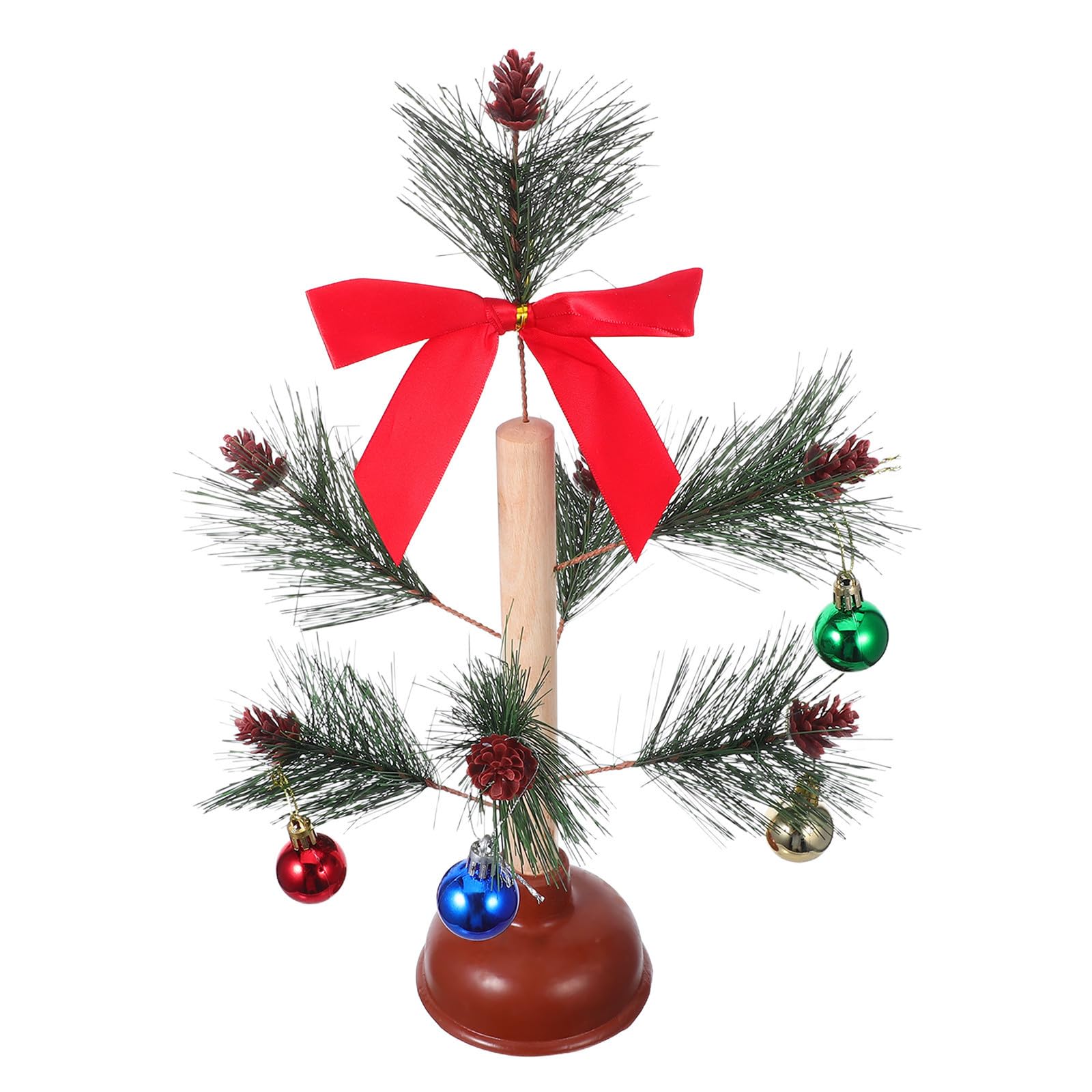 TOYANDONA 4 Piezas Árbol de Navidad Artificial Decorativo Desatascador