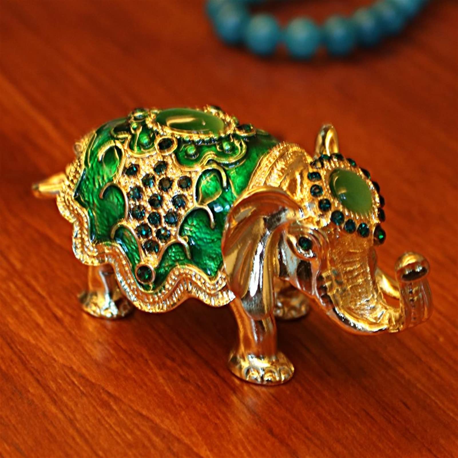 Amazon.co.jp: YEJIANGHUA 緑のタイの象のトニチェットボックス蝶番の