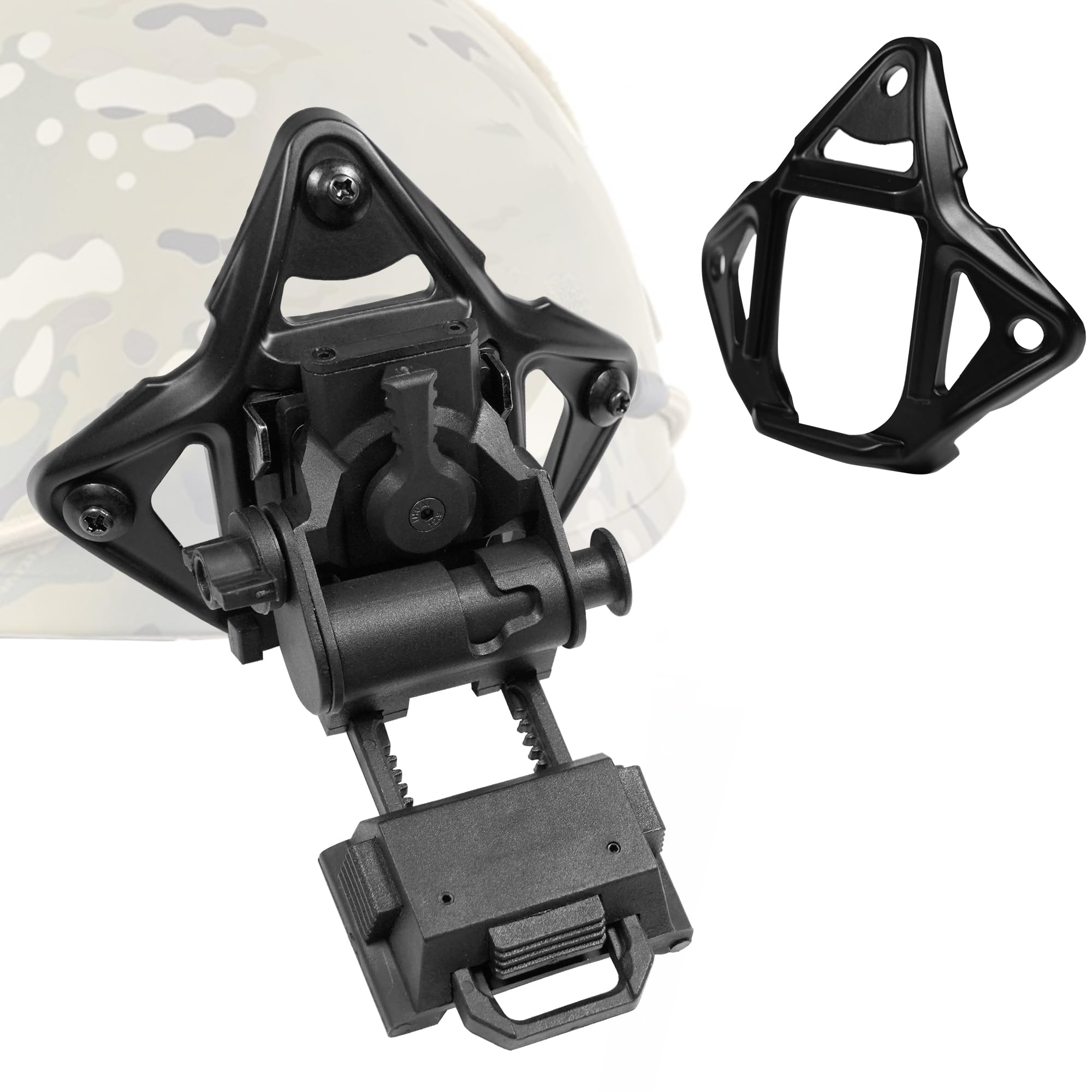 Night Vision Mount - NVG Tactical Helmet Mount for L4G69/ PVS15/PCS18/GPNV18 NVG Helmet Mount, Tactical Airsoft NVG Mount for 3-Hole Tactical Helmet Airsoft Helme