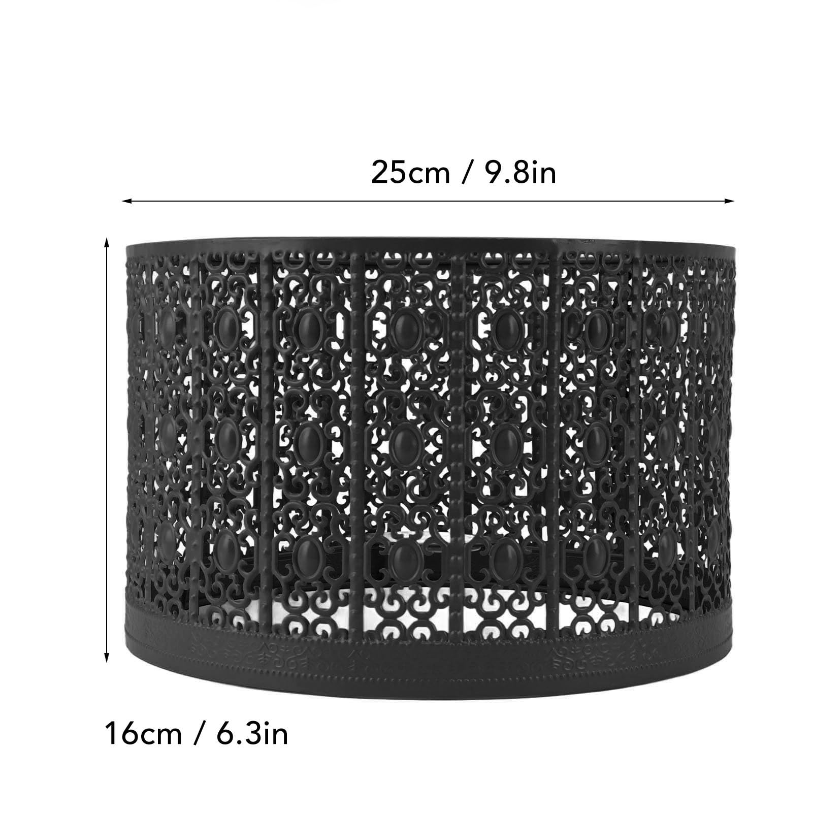 ABAT-JOUR EN MÉTAL Lampe Cage Ombre Lustre Lumière De Couverture Table