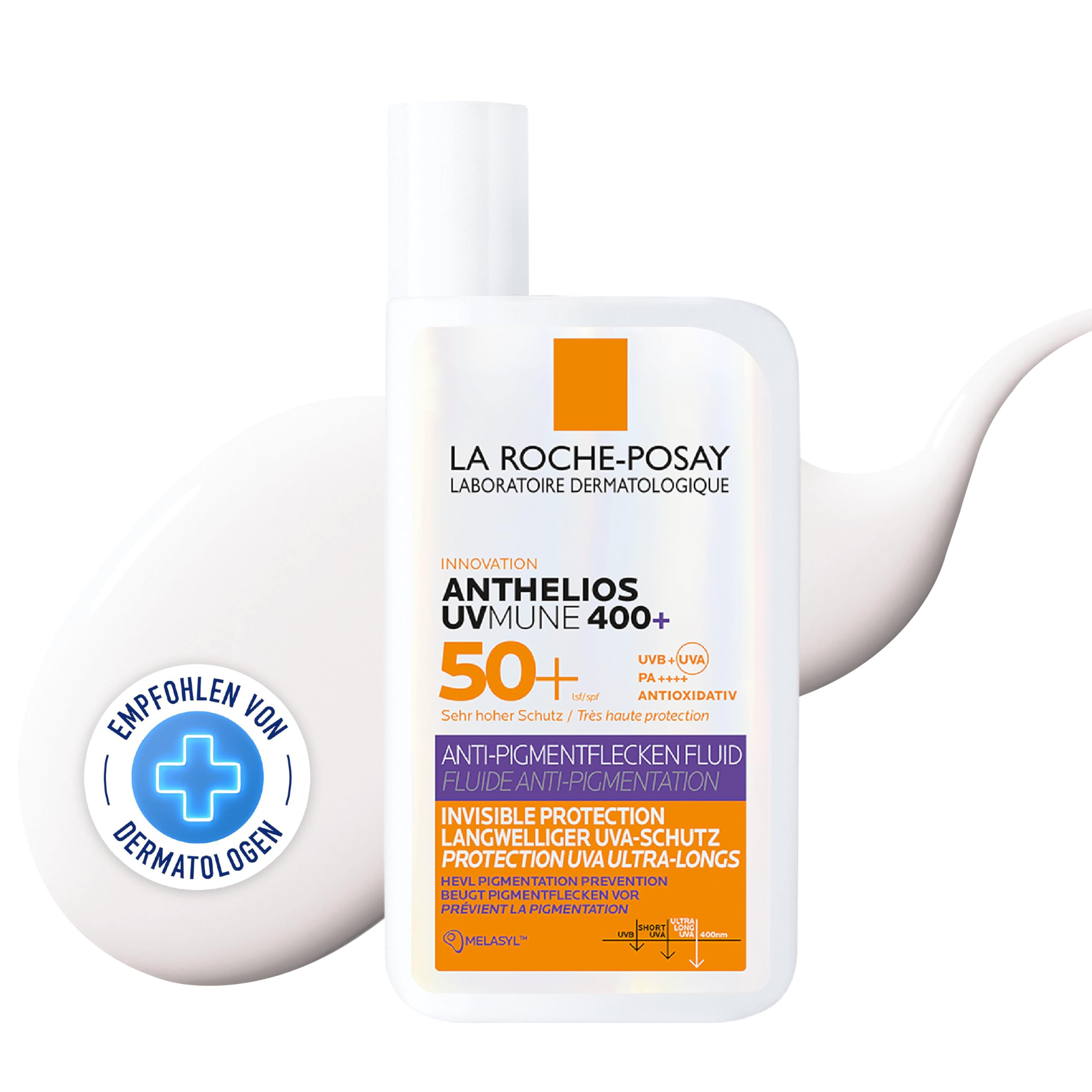 La Roche-Posay Anthelios Anti-Pigmentflecken Fluid, Gesicht, LSF 50+, 50 ml – Ansicht 2