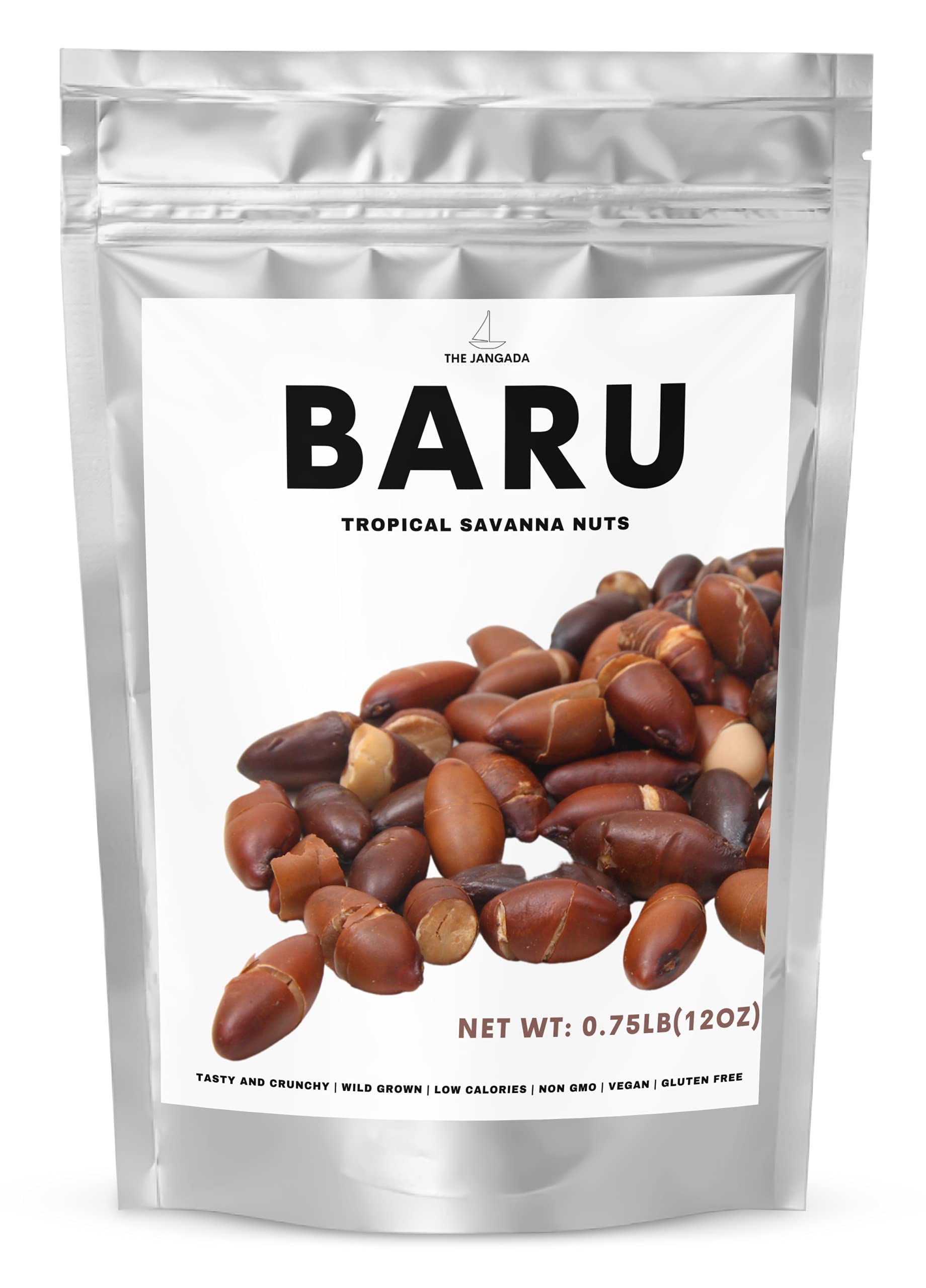 Buy Baru Nuts 12 oz Roasted, Unsalted, like Wild Supernuts, NonGMO