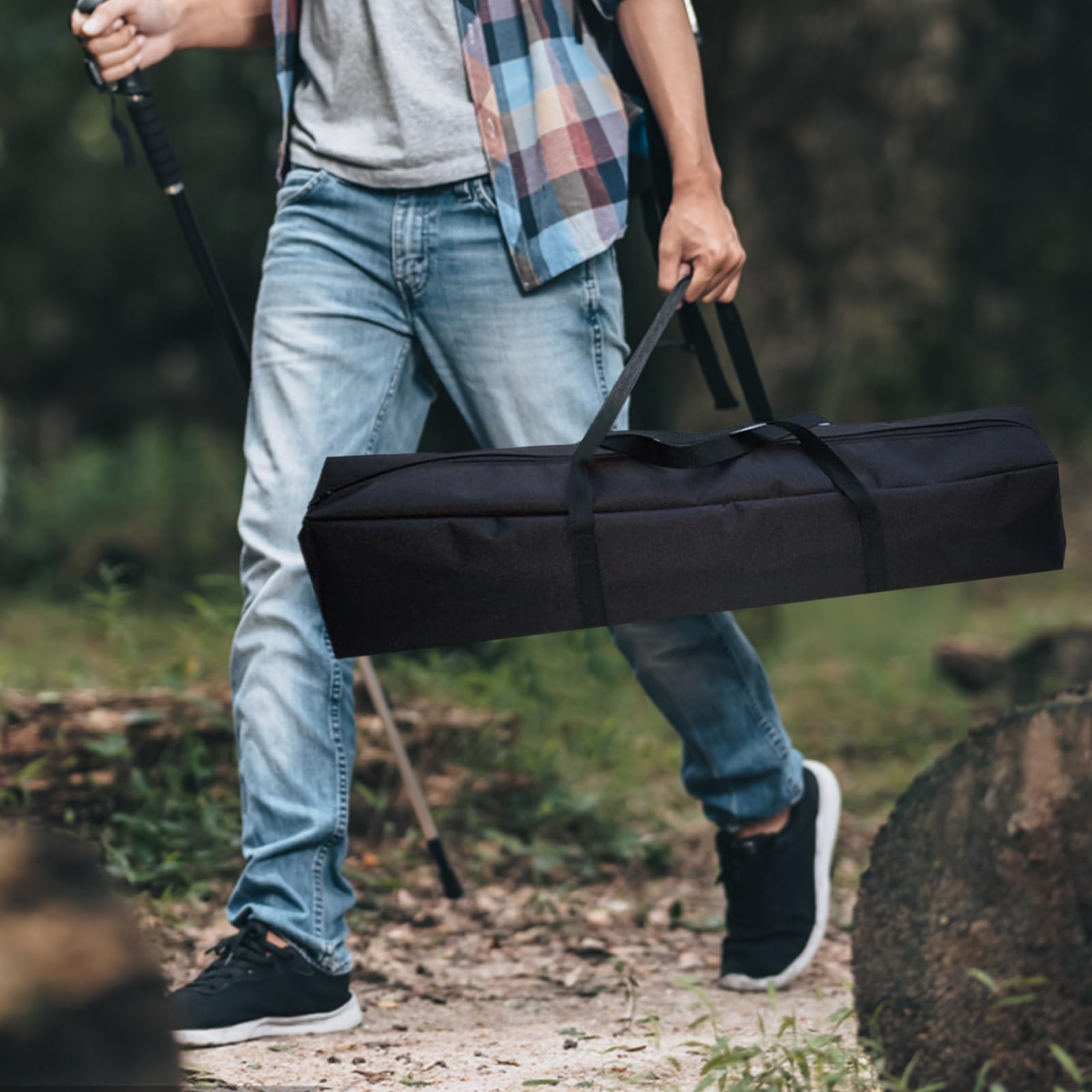 Amagogo Tragbare Zeltstangentasche, wasserdichte Zeltstangen Tasche, Multifunktional Camping Aufbewahrungstasche für Angelrute, Wohnwagen, Markisenrahmen