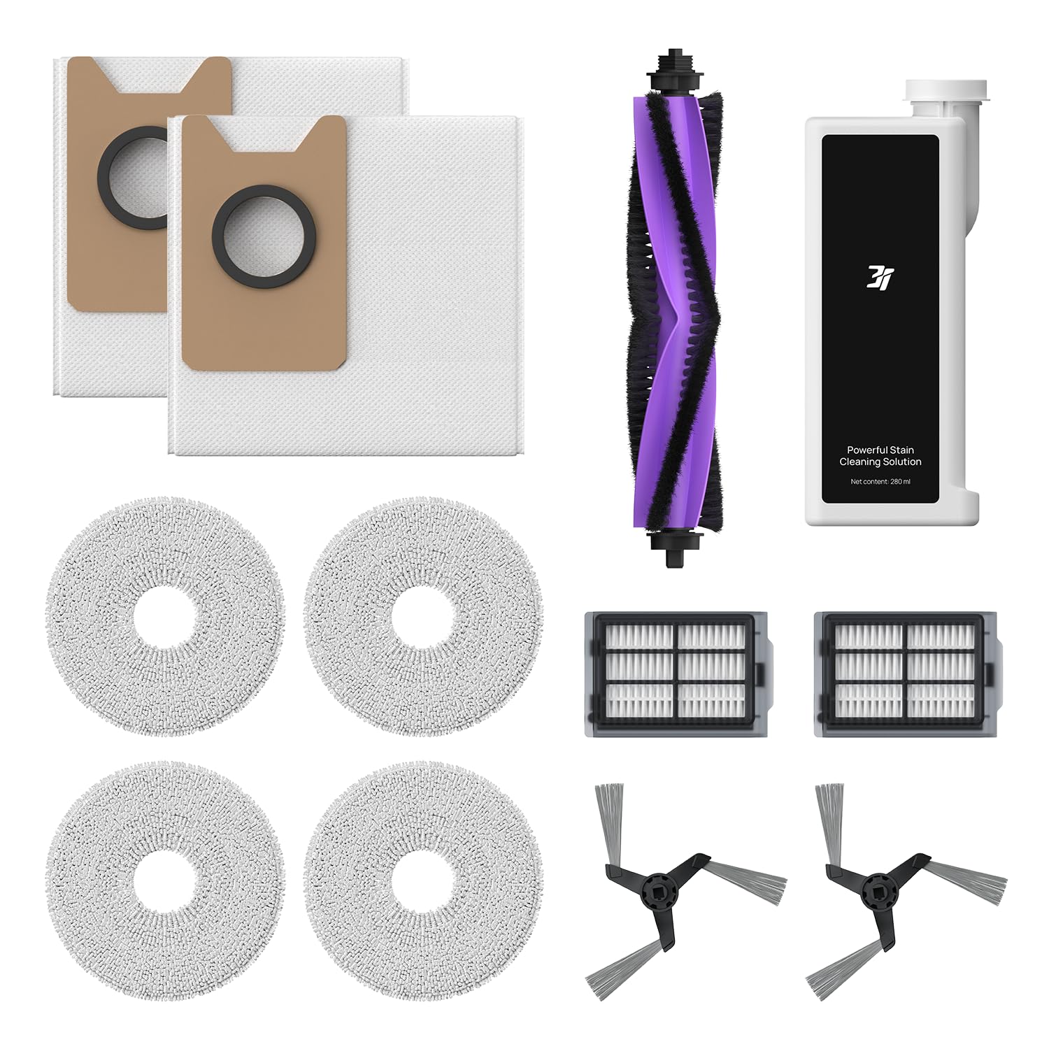 Kit pour robot aspirateur 3i P10 Ultra résolvant les pertes d'aspiration et brosses usées