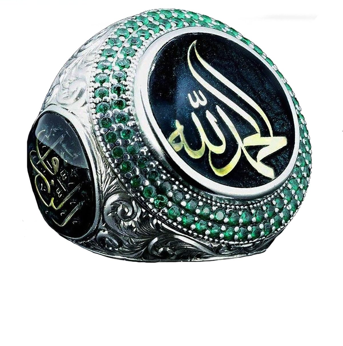 RUVEE Turkish Stainless Steel Religious Metallic Plated Rings for Men & Boys (Turquoise) (B0D2RTLKV3) Amazon Price History, Amazon Price Tracker