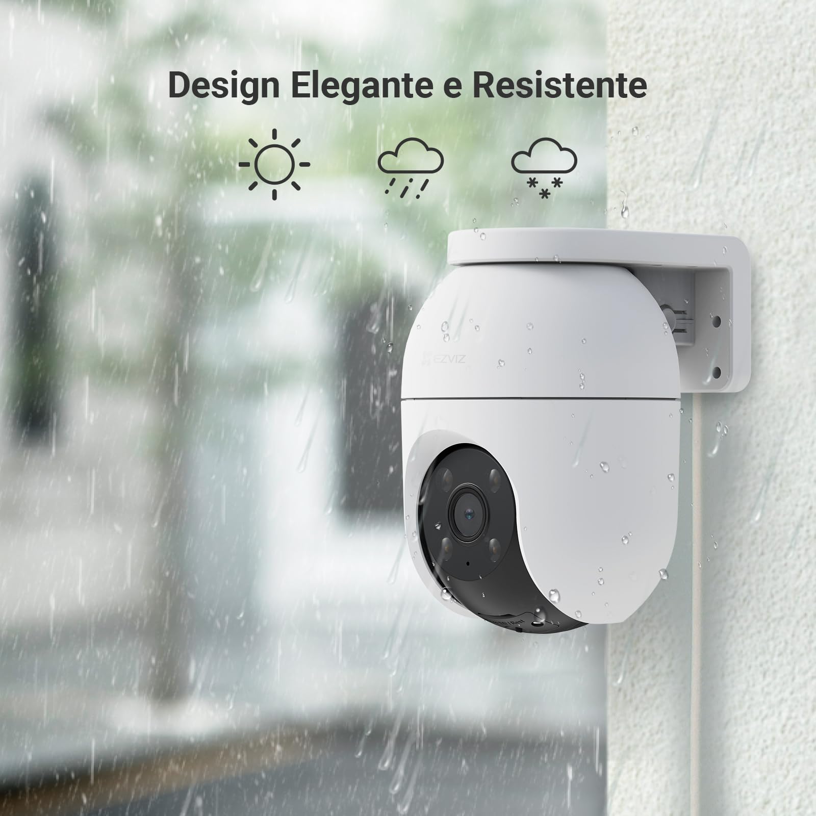 EZVIZ C8c 2MP Telecamera di Sorveglianza Wi-Fi Esterno 360° Auto-Zoom Tracciamento IP65