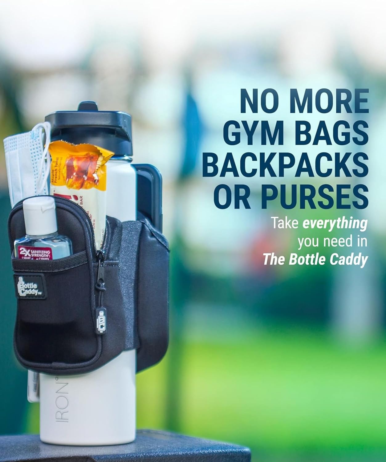 Bottle Caddy™ - The Original Water Bottle Pouch with a Wallet and Phone Holder, ideal for Gym Lovers, Hydro Enthusiasts, Hikers, and Athletes. The Best Water Bottle Accessories for Reusable Bottles - Image 6