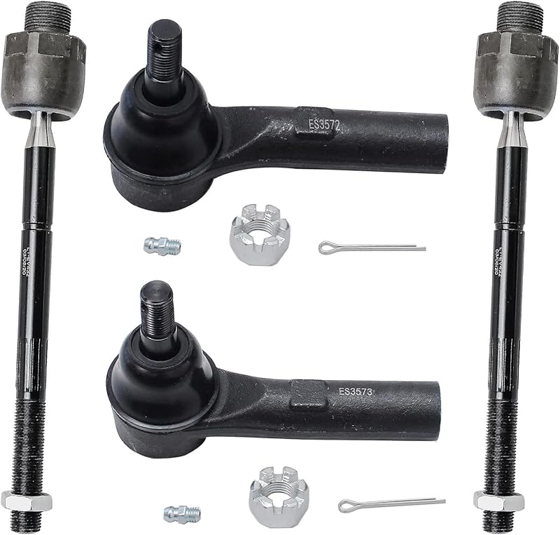 Kit de terminais de direção dianteiros Detroit Axle para Dodge Dakota e Durango 4WD – 4 peças