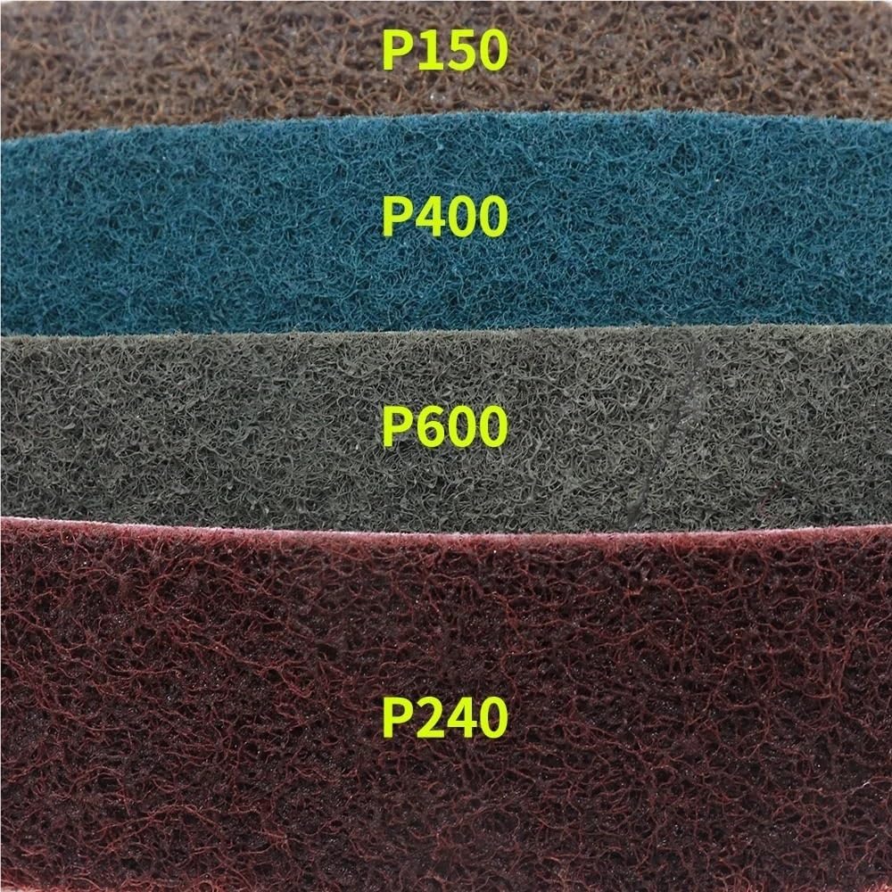 lijadora de cinta, Banda de lija fieltro lana 760x40mm abrasivo nailon no tejido
