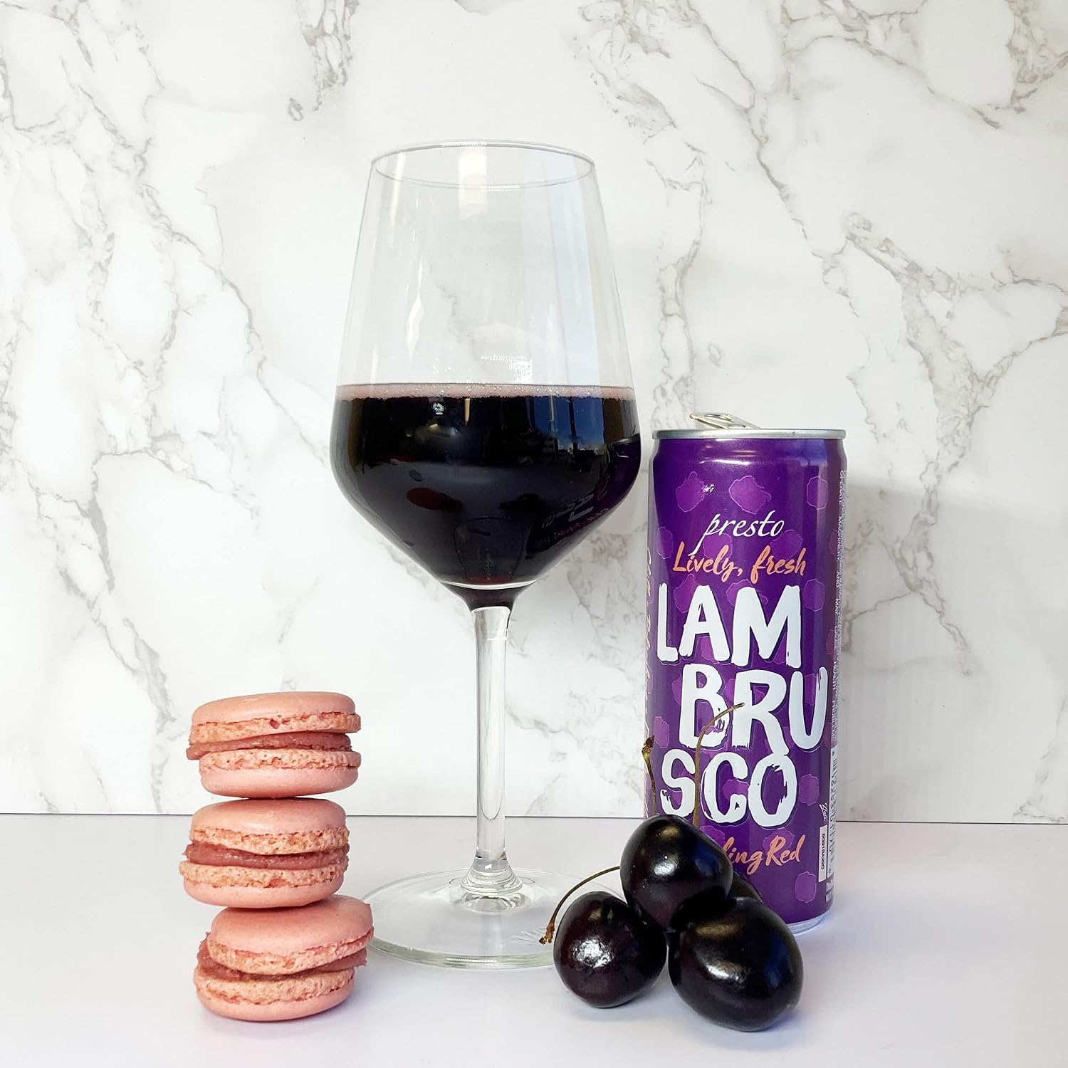 Presto, Sparkling Lambrusco, 4 Pack Cans, 250 ml