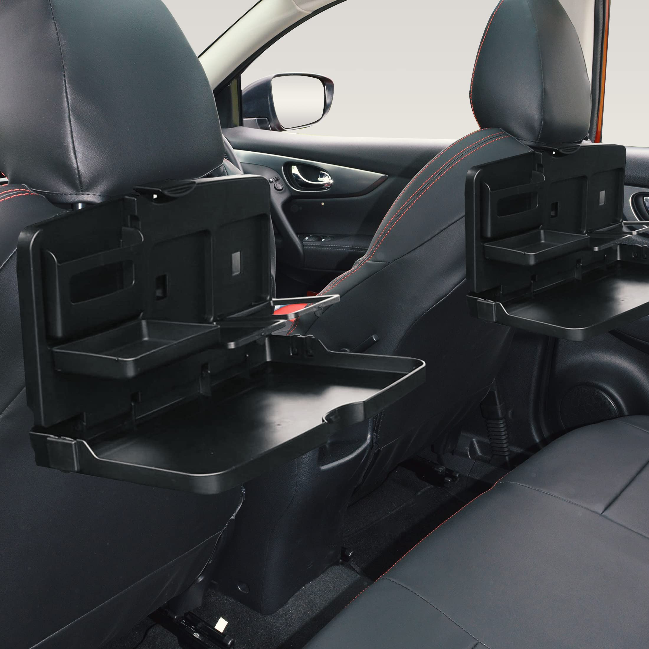 Zento Deals Multipurpose Handy Car Tray - for a More Convenient Time in Your Car (Black2)