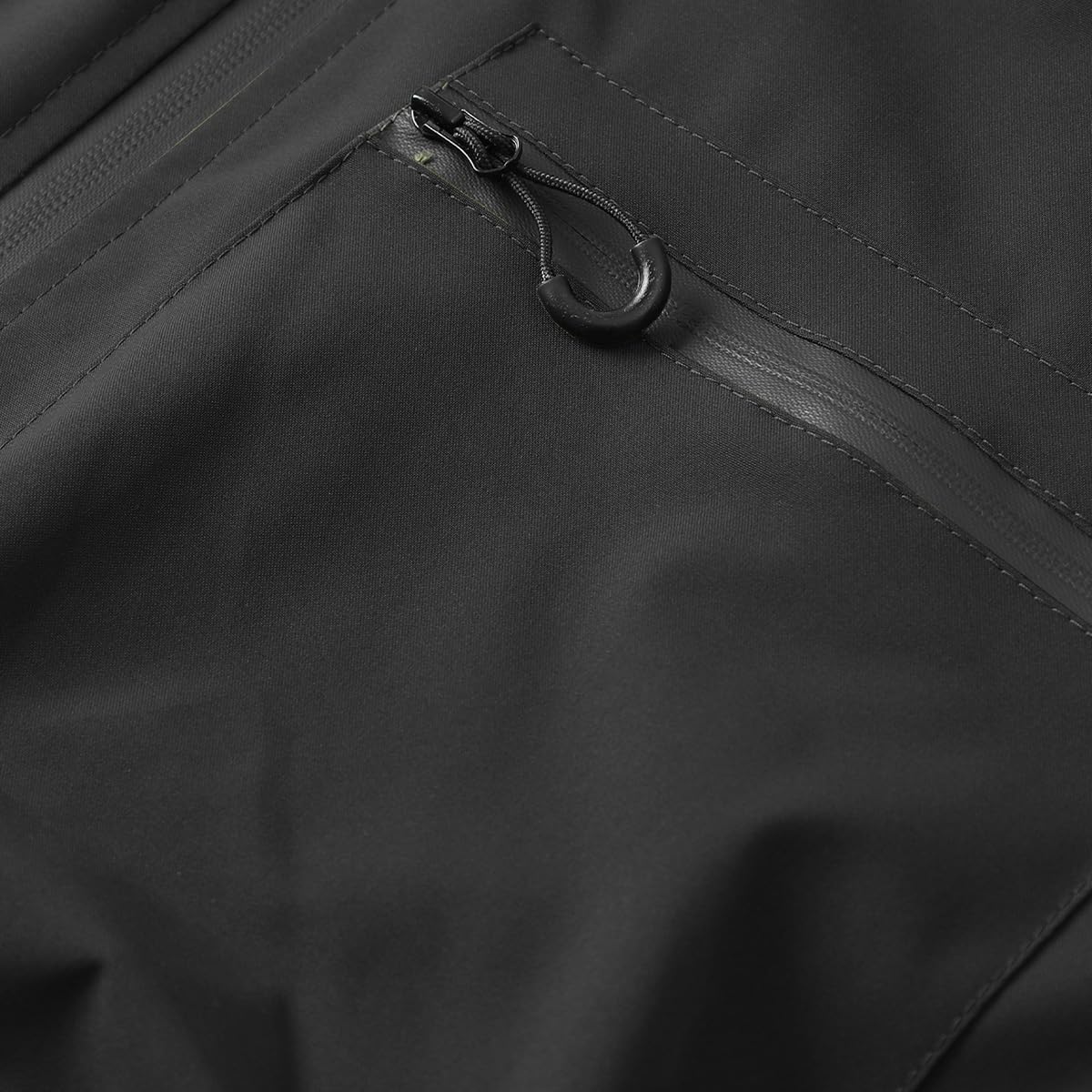 Men's Solid Zip Up Drawstring Pocket Hooded Jacket,Regular Fit Casual Long Sleeve Outerwear