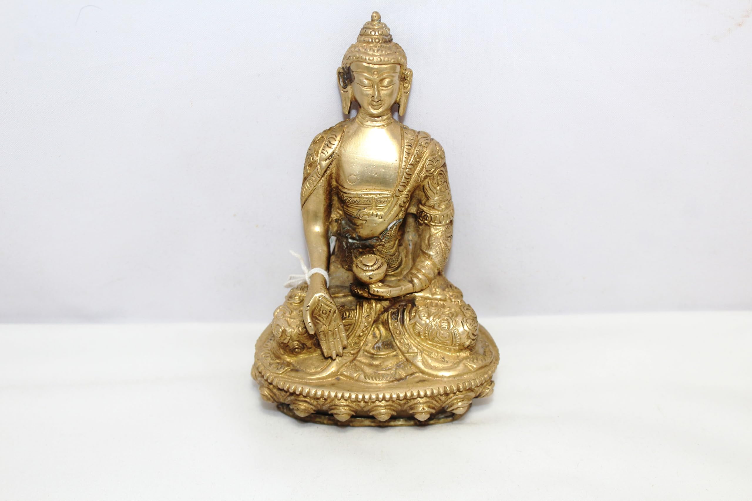 Bouddha en laiton décoration d'intérieur asiatique pour coin méditation