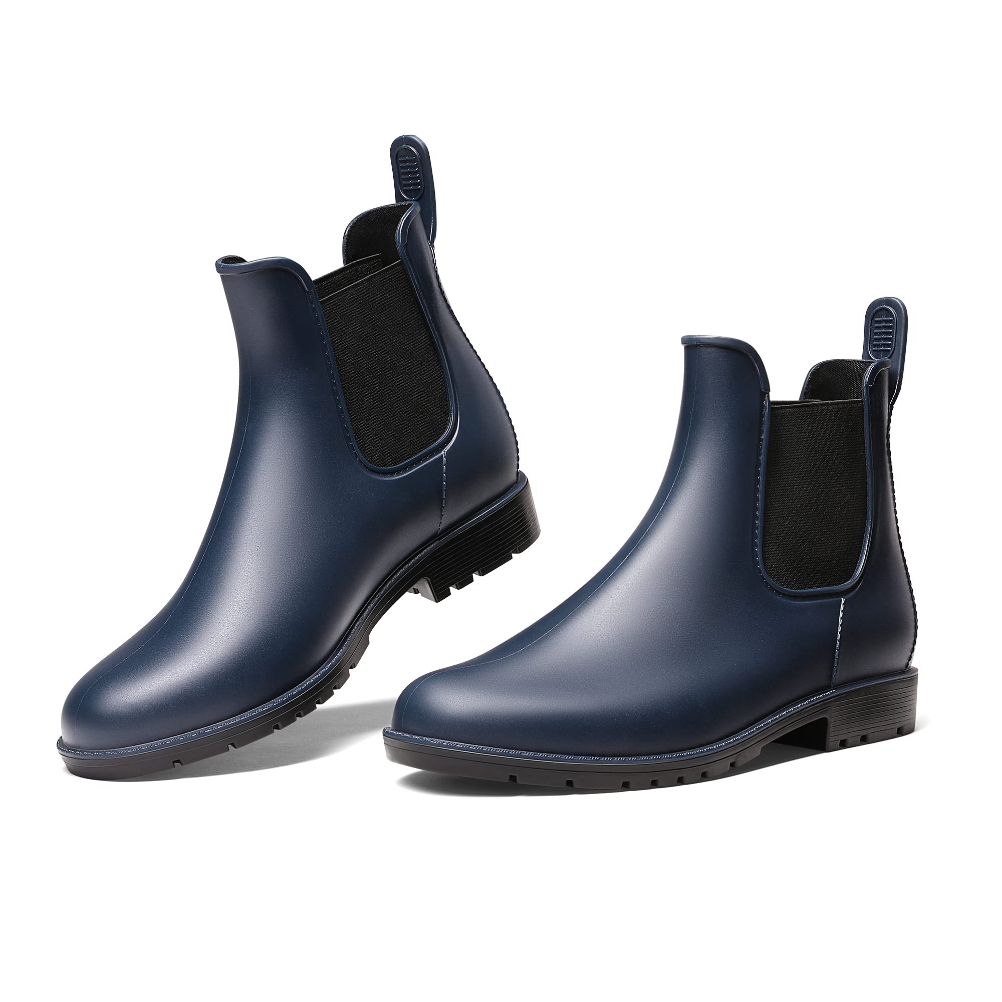 DREAM PAIRS Stivali da Pioggia Donna Chelsea Wellington Rain boots Impermeabili Stivaletti Elastico Outdoor Ankle Boot