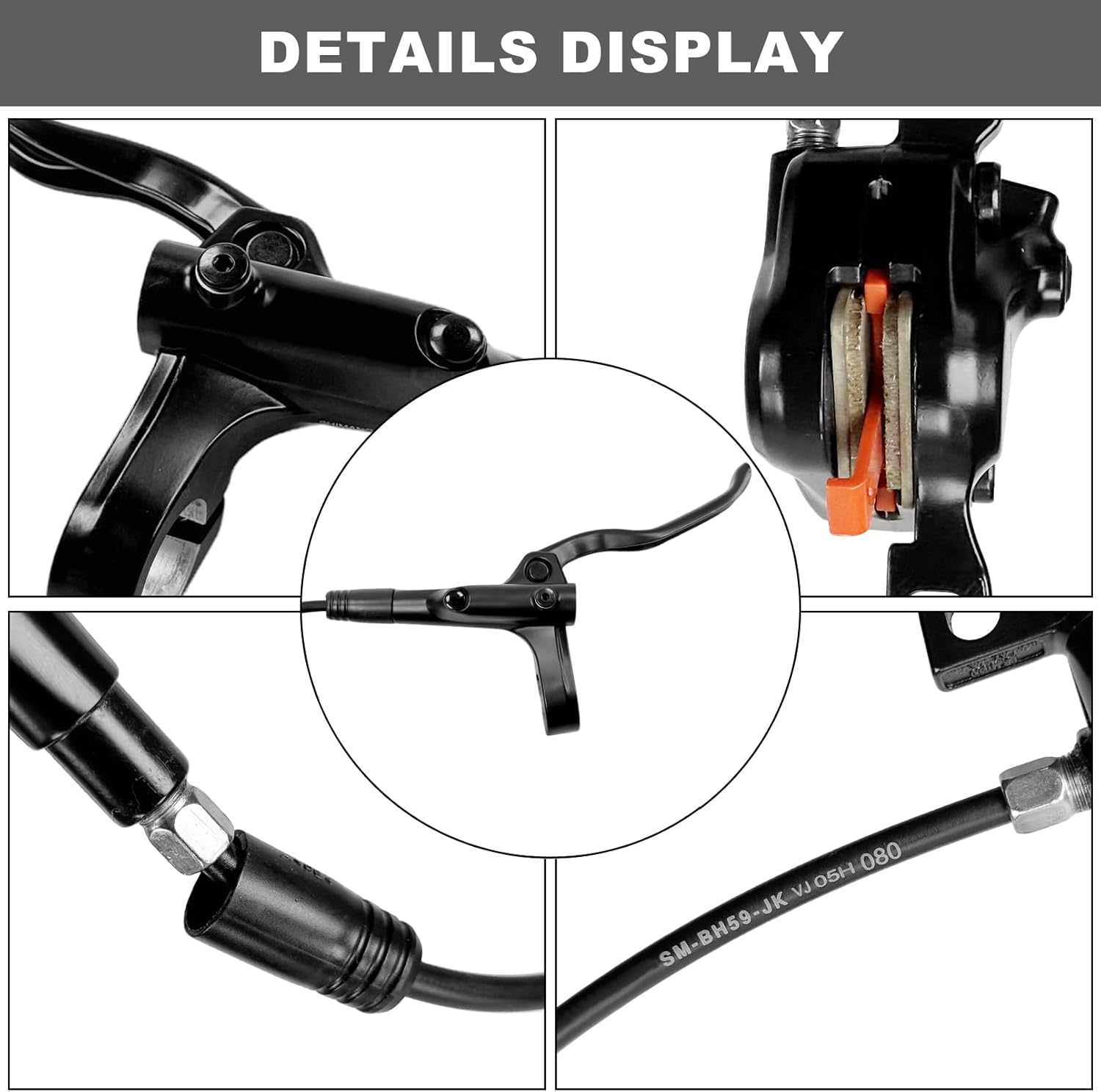 MT200 Hydraulic Disc Brake Set Front 800mm and Rear 1450mm BR-BL-MT200 MTB Hydraulic Disc Brake Set Front and Rear