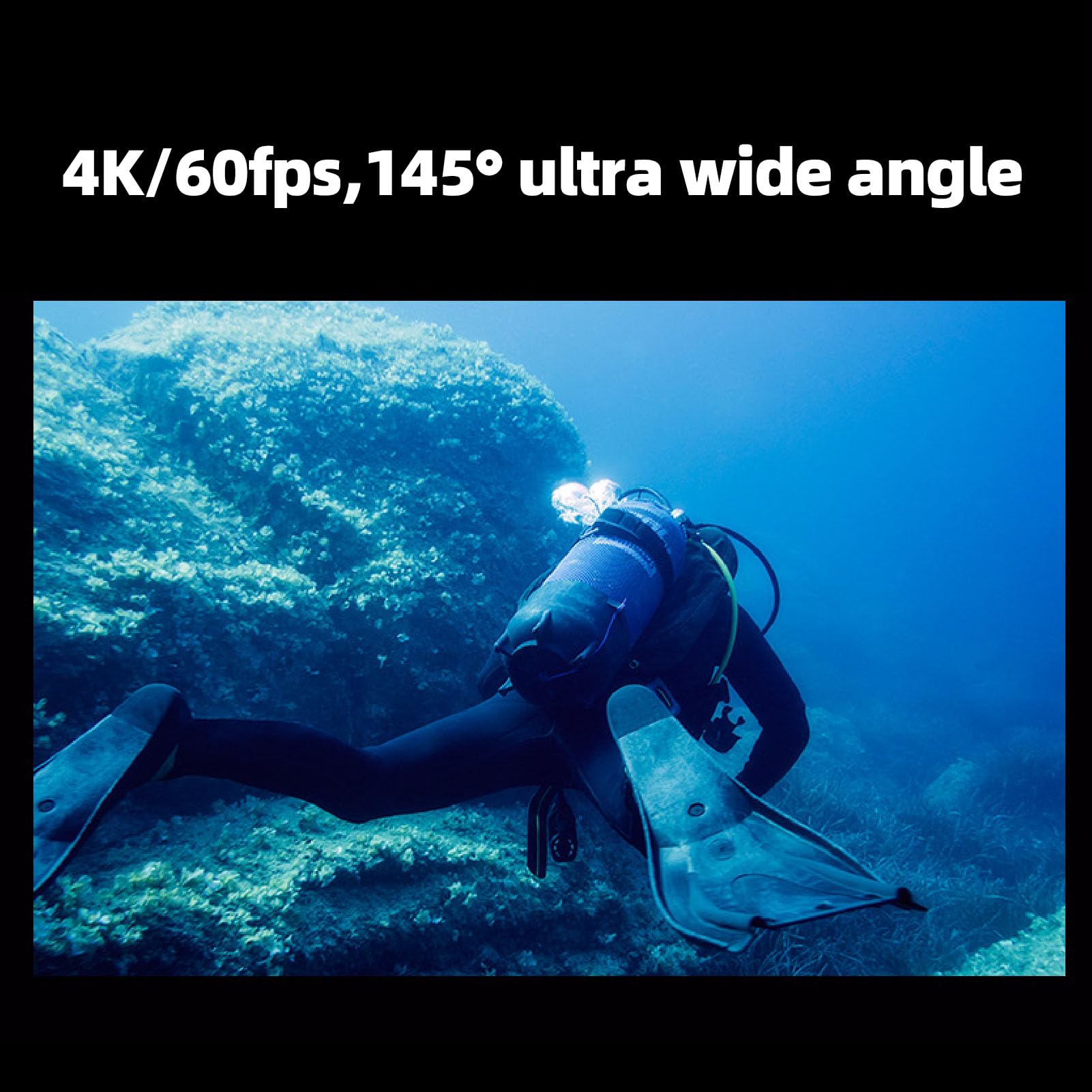 Kamera Akcji 5k 30 Klatek na sekundę, V10 20MP HD Waterproof Podwodny z Ekranem Dotykowym, Aparat Sportowy Przeciw Shake z Zdalnym Sterowaniem, Wspornikiem Rowerowym i podstawą