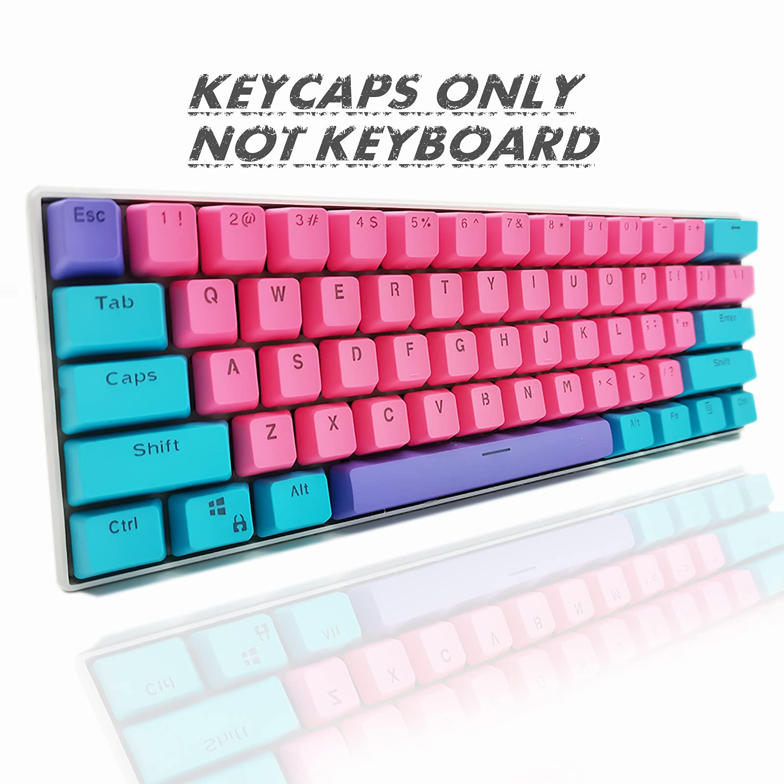 Gtsp 61 Keycaps 60 Percent Ducky One 2 Mini Keycaps Pbt Oem Cute Keycap Set With Key Puller For Cherry Mx Switches Gk61 Rk61 Anne Pro 2 Joker Mechanical Gaming Keyboard Key Caps Only Ahri