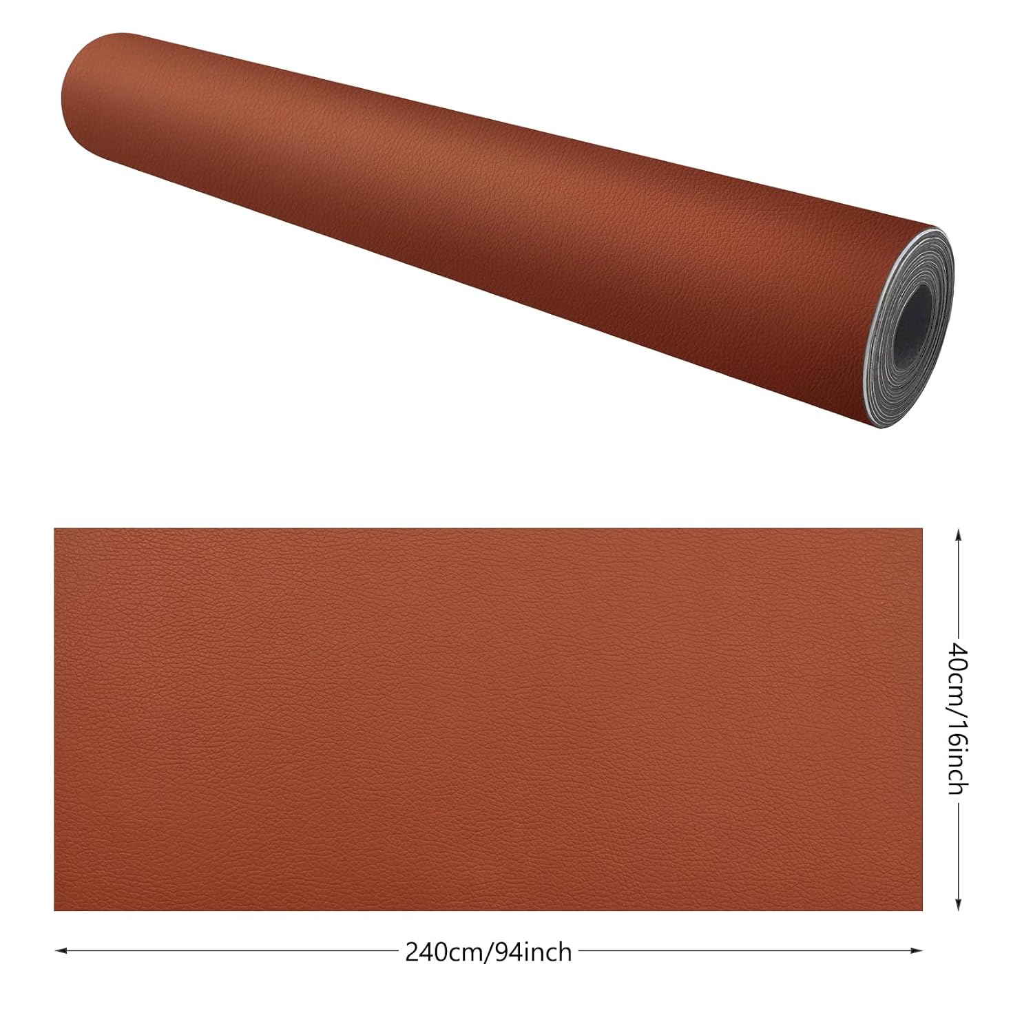 Self Adhesive Leather Repair Patch 16×94inch Leather Repair Tape for Furniture, Couch, Sofa, Car Seats,Office Chair,Vinyl Repair Kit