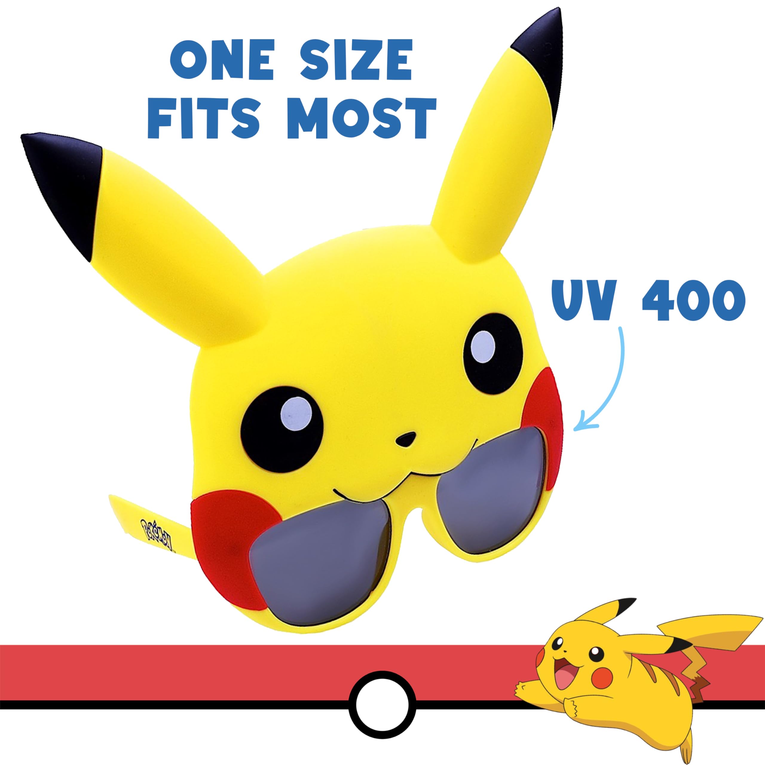 Amazon.com: Sun-Staches Pokemon Pikachu Official Sunglasses