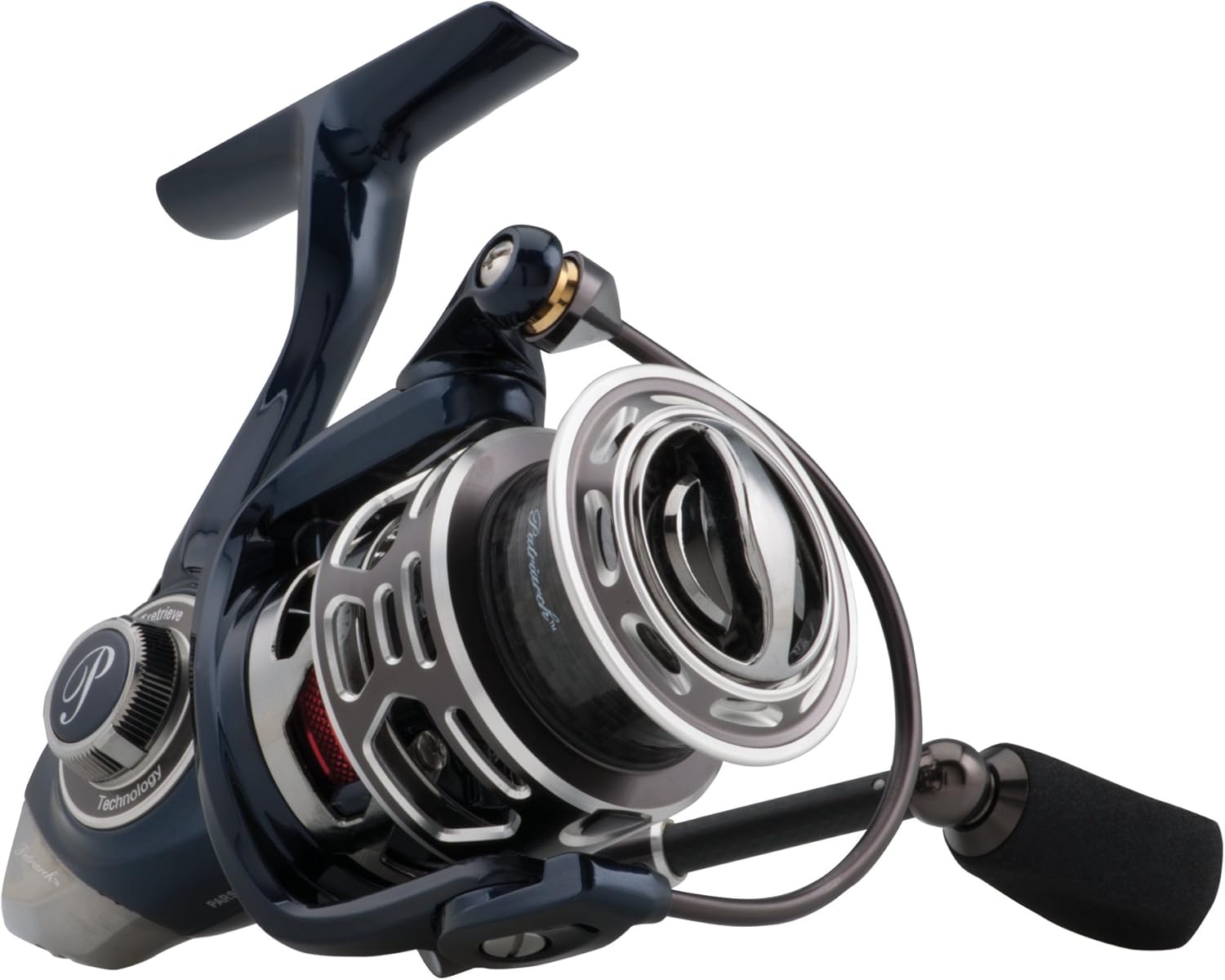 Pflueger Patriarch Spinning Reel, Size 35 Fishing Reel, Right/Left Handle Position, Magnesium Body and Rotor, Aluminum Spool, Front Drag System